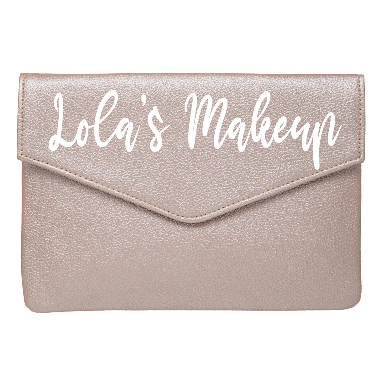 Personalised make up brush bag with white text - Always Looking Good -