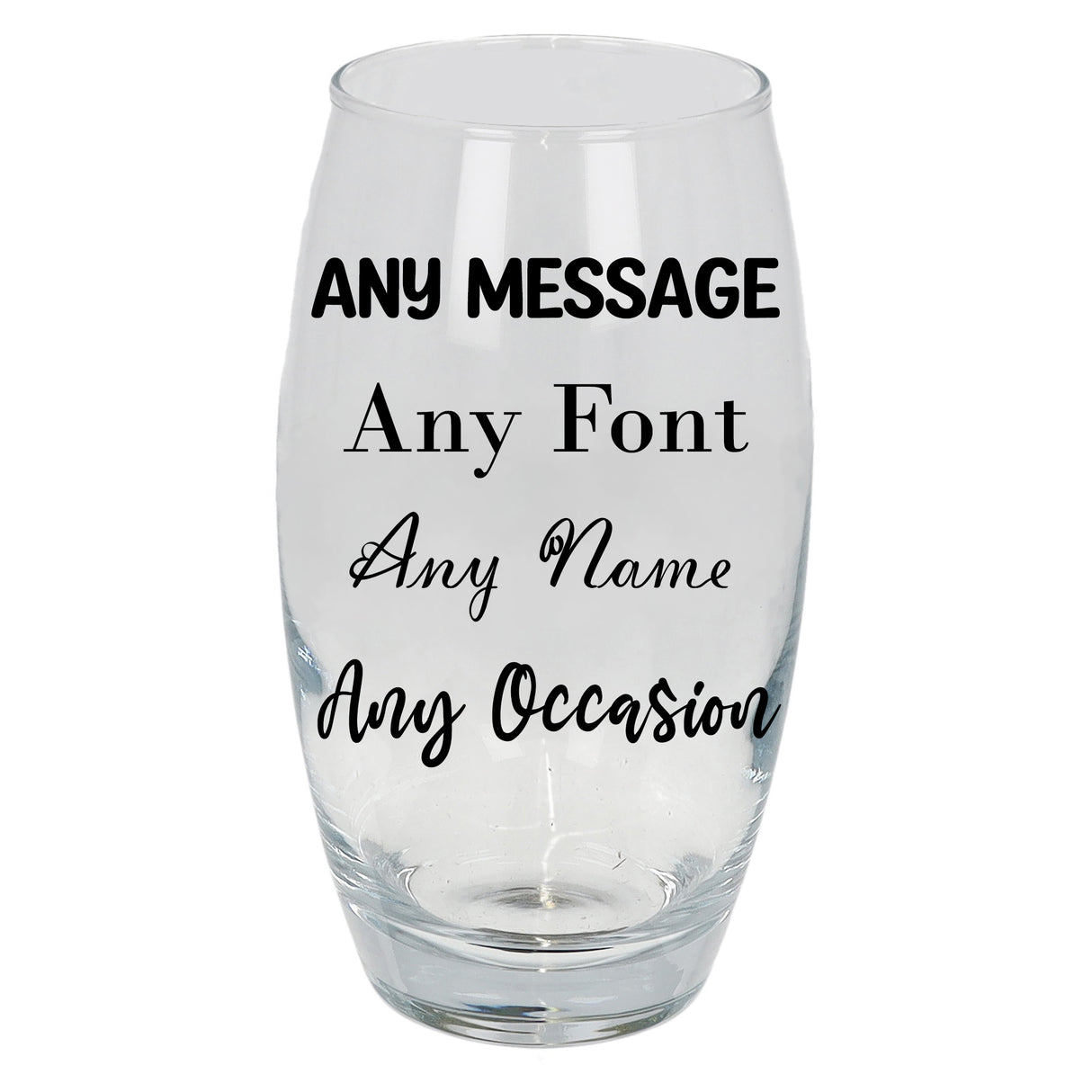 Create Your Own Personalised Engraved Tumbler Glass Large - Always Looking Good -