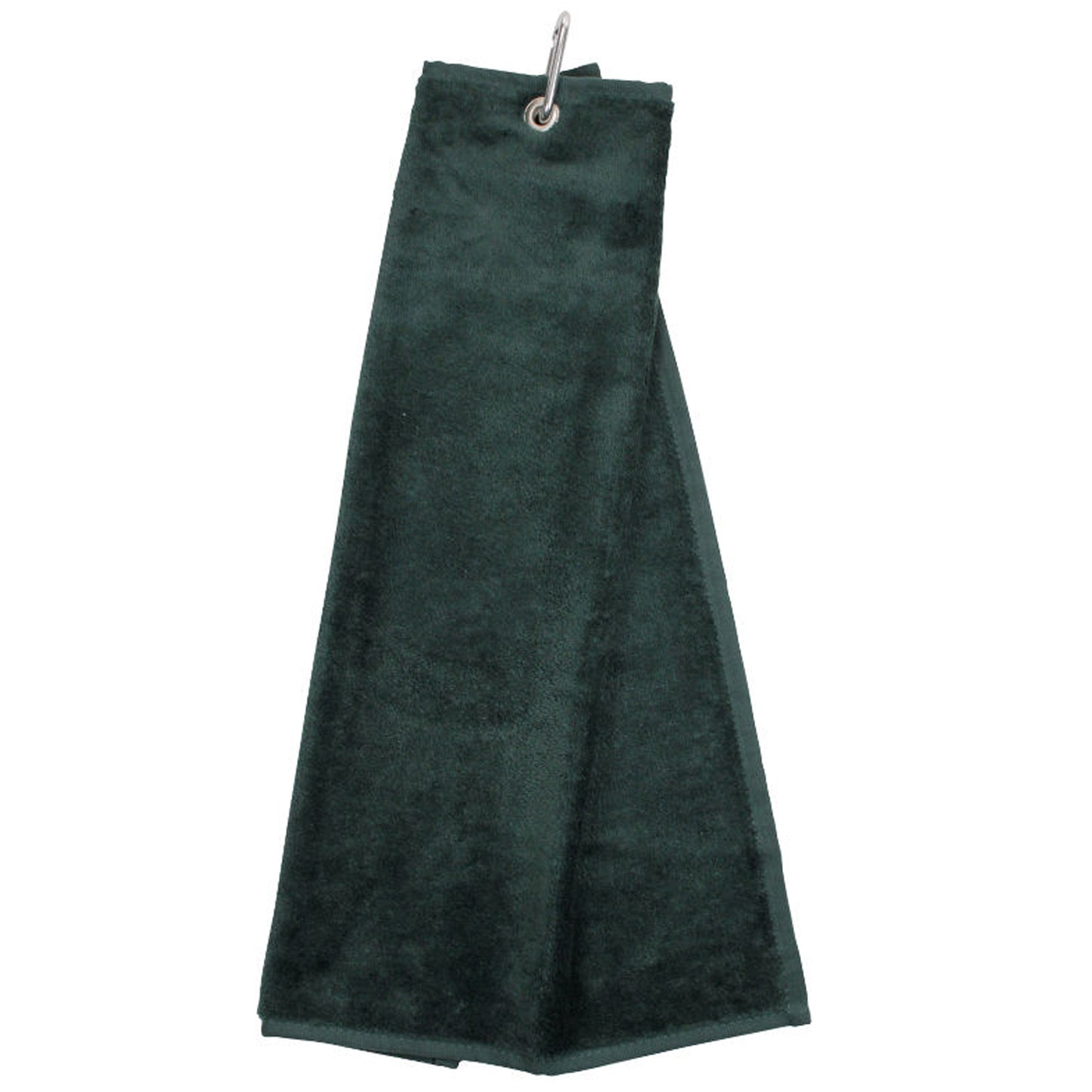 Personalised Embroidered Tri Fold TENNIS Towel Trifold with Carabiner Clip - Always Looking Good - Dark Green