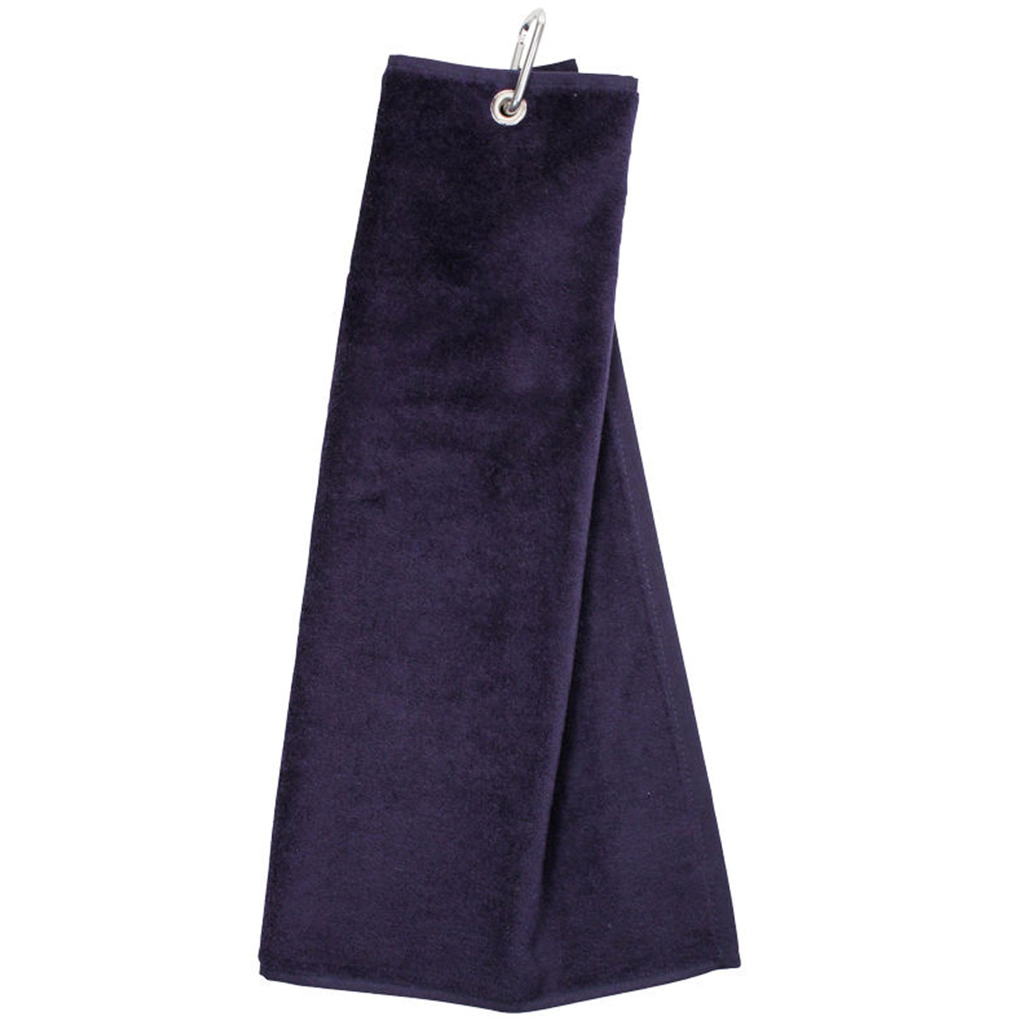 Personalised Embroidered Tri Fold TENNIS Towel Trifold with Carabiner Clip - Always Looking Good - Navy