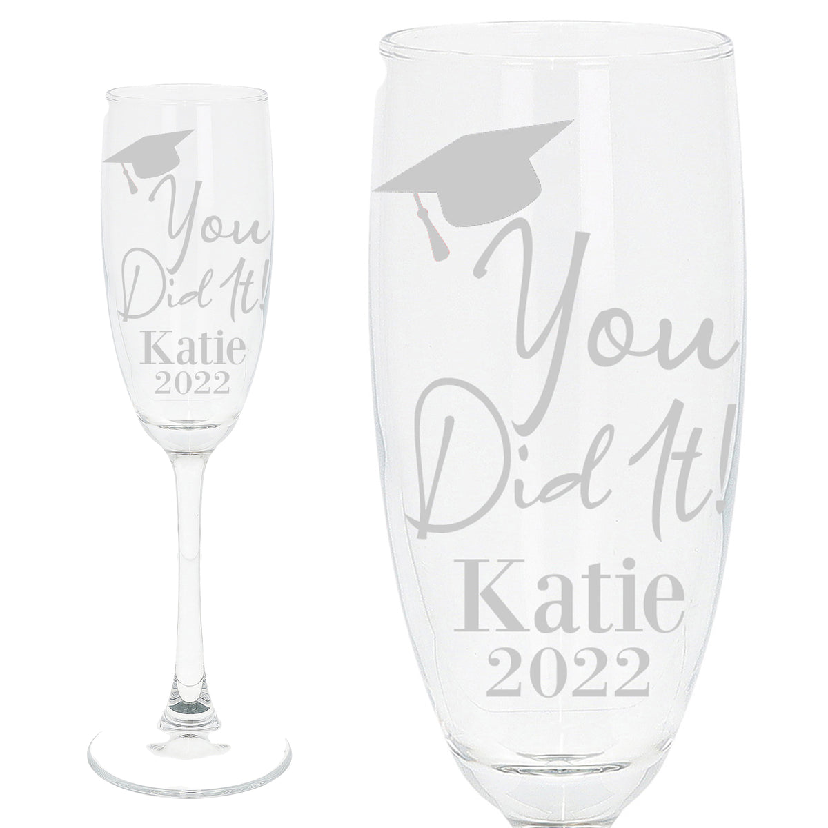 Gift For Graduates - Personalised Graduation Champagne Flute Glass
- Always Looking Good -