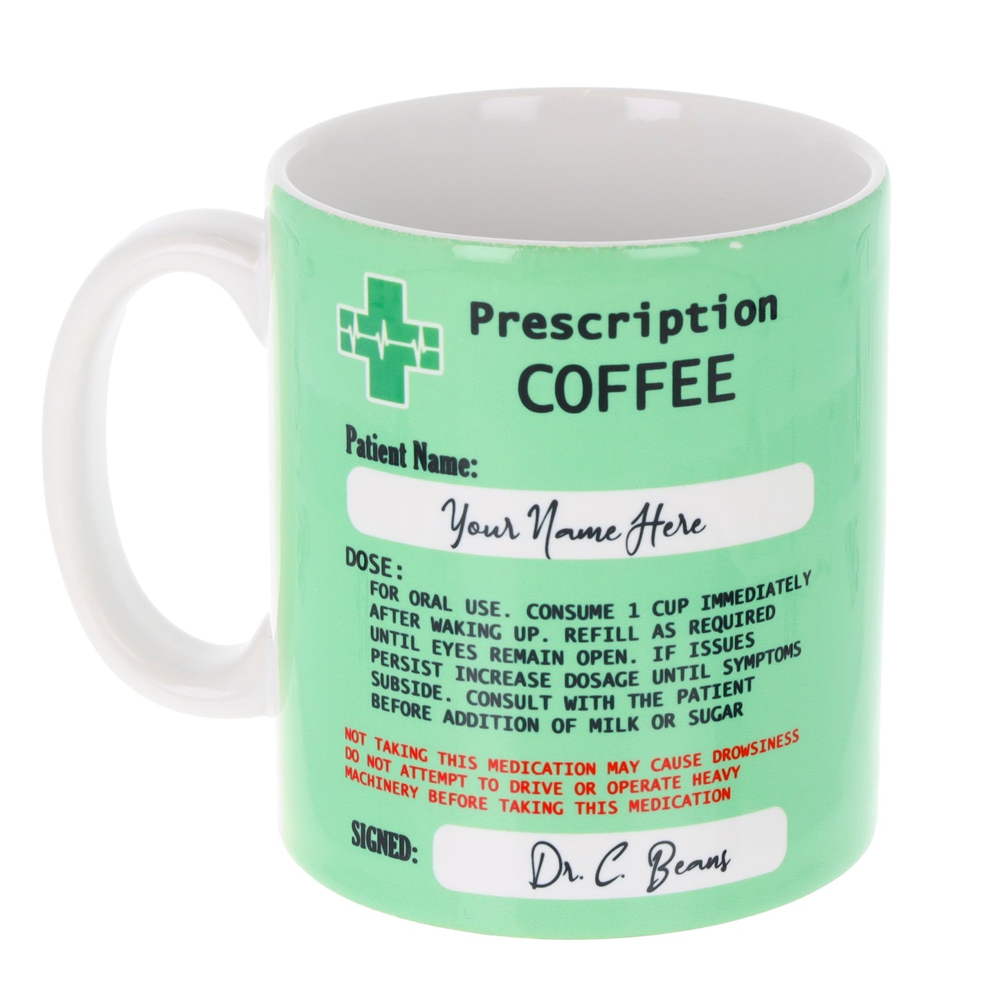 Personalised Prescription Coffee Mug and Coaster Filled Gift Set - Always Looking Good -