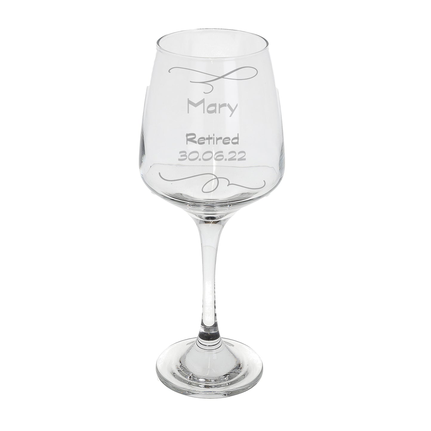 Personalised Engraved Retirement Wine Glass For Retirement Gift - Always Looking Good -
