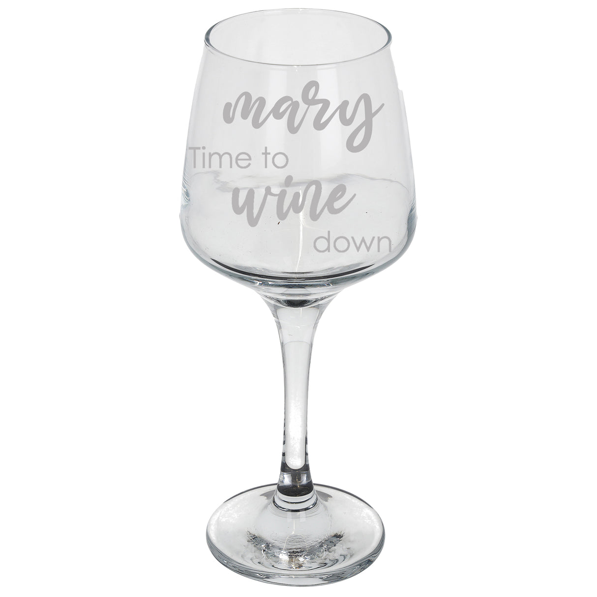 Personalised Engraved "Time To Wine Down" Wine Glass - Always Looking Good -