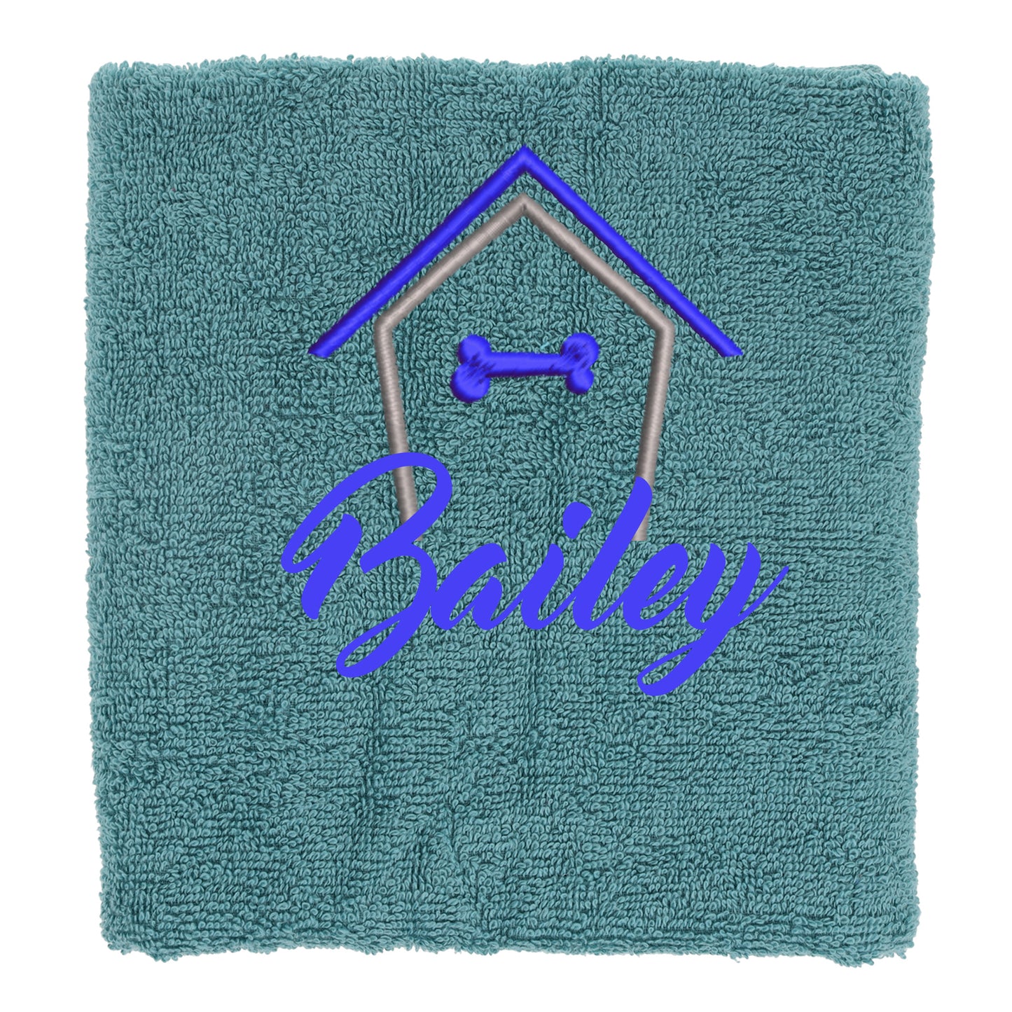 Personalised Dog Towel Pet's Name Embroidered - Always Looking Good -