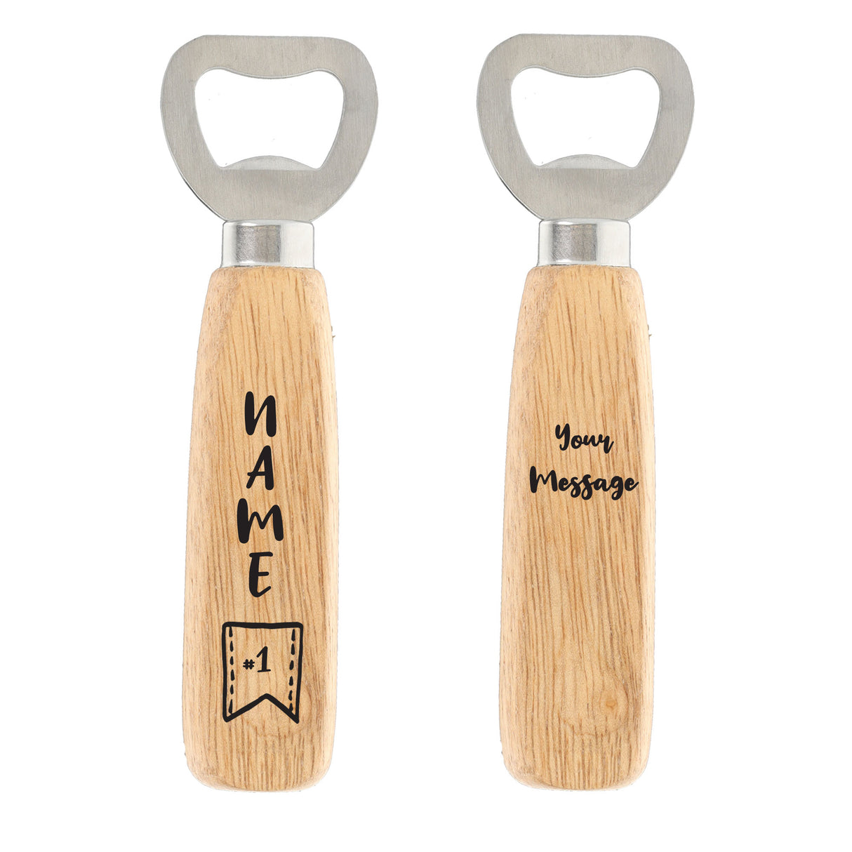 Personalised Engraved Wooden Bottle Opener Fathers Day Gift - Always Looking Good -