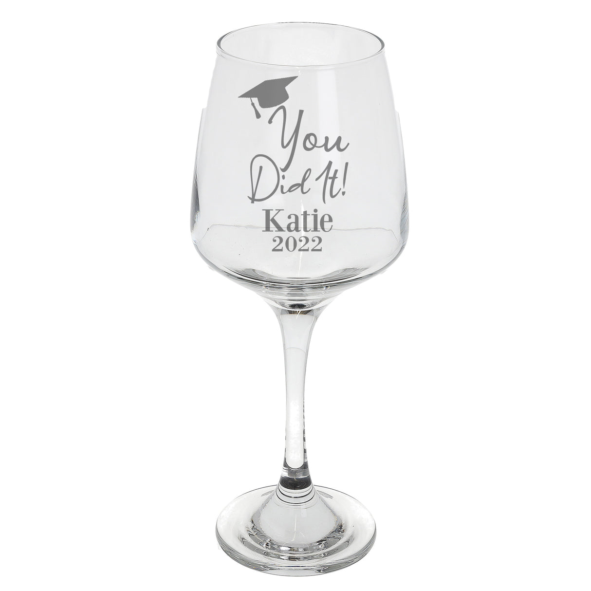 Personalised Engraved Graduation Wine Glass - Always Looking Good -