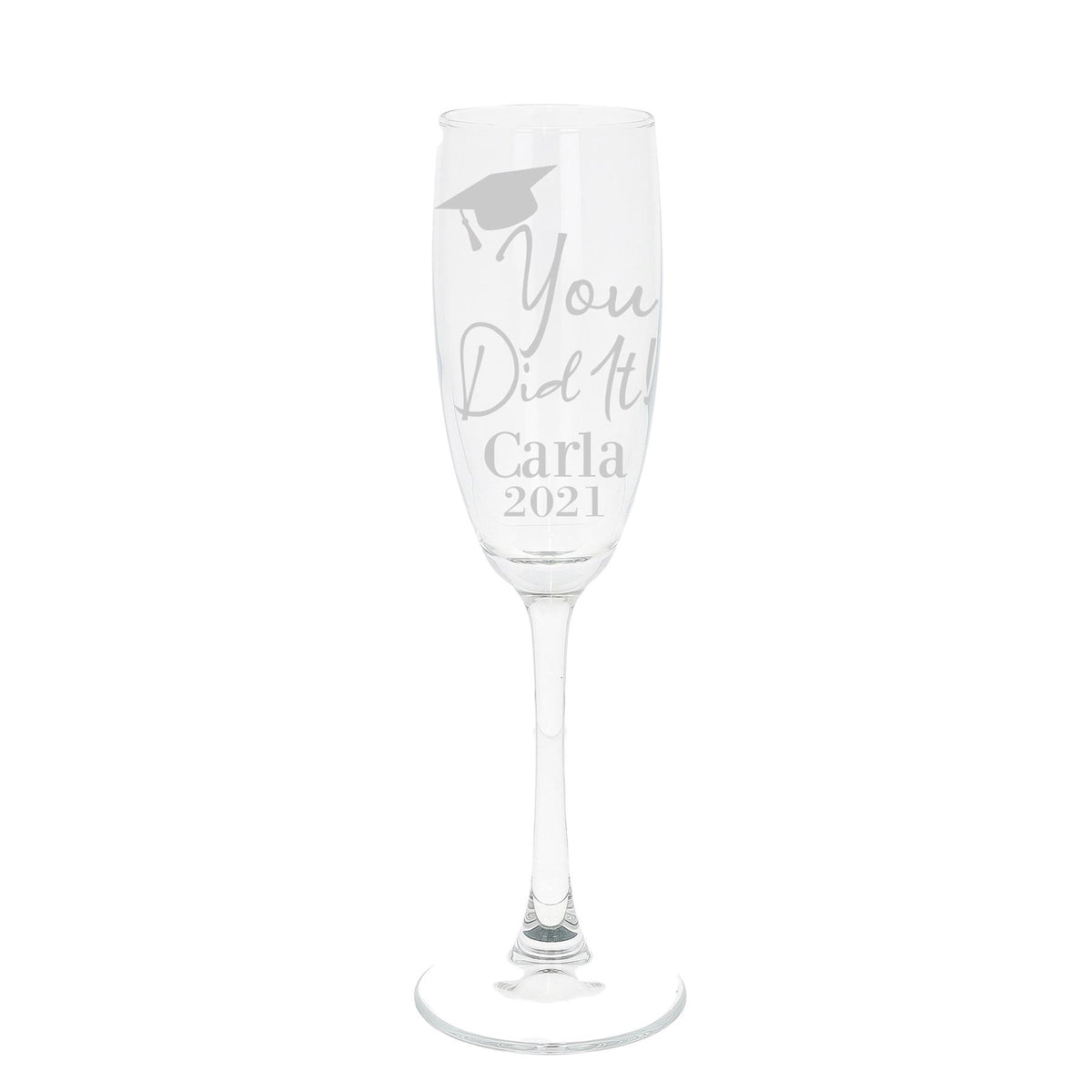 Gift For Graduates - Personalised Graduation Champagne Flute Glass
- Always Looking Good -