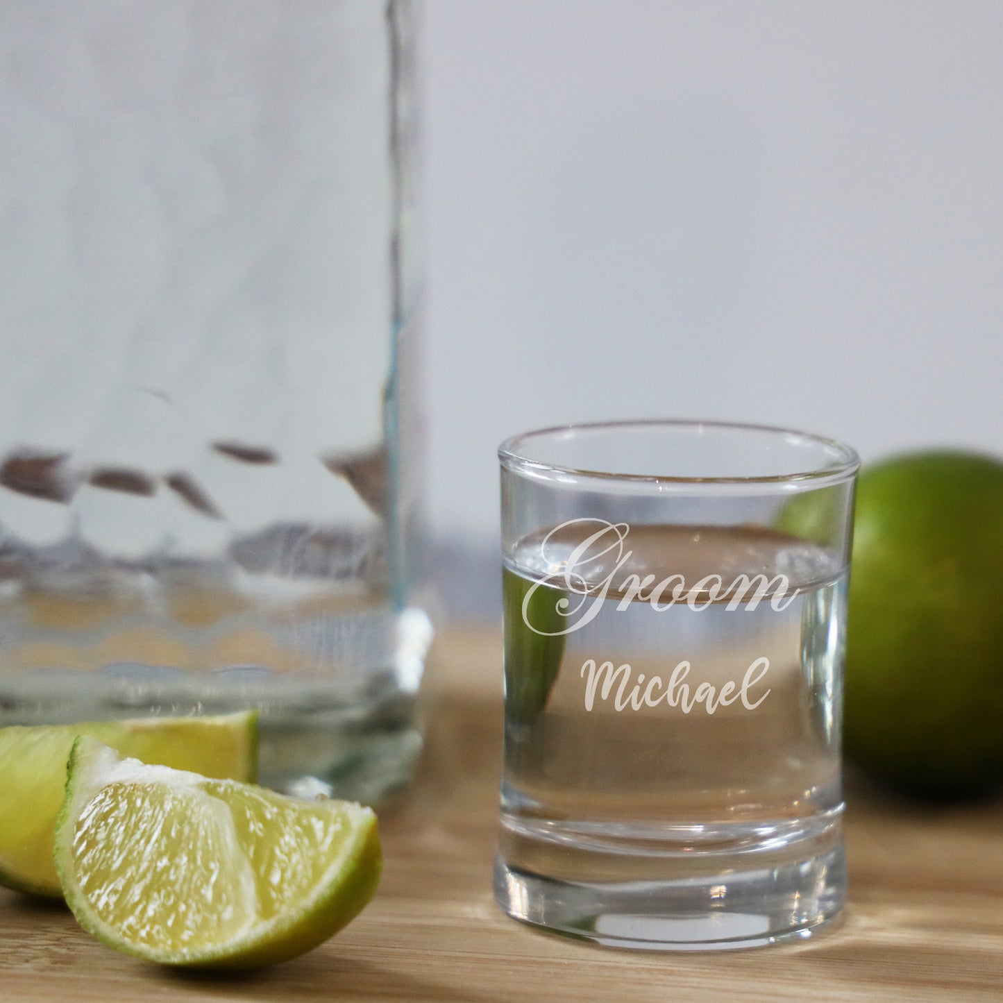 Personalised Engraved Bridal Party Shot Glass Set x4 - Always Looking Good -