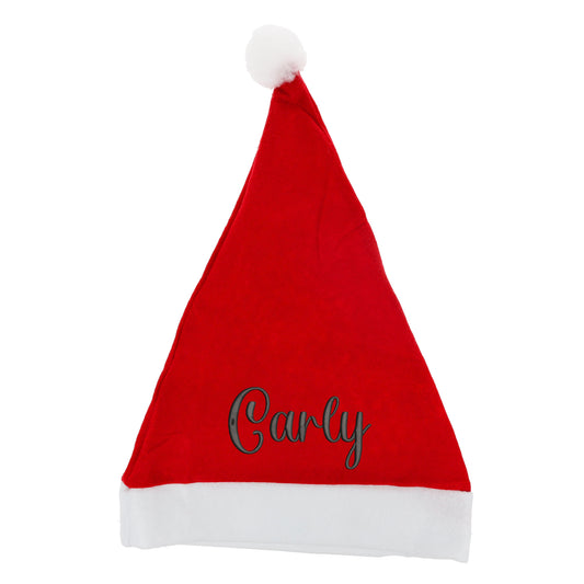 Custom Personalised Embroidered Santa Claus Hat - Any Name & Colour - Always Looking Good -