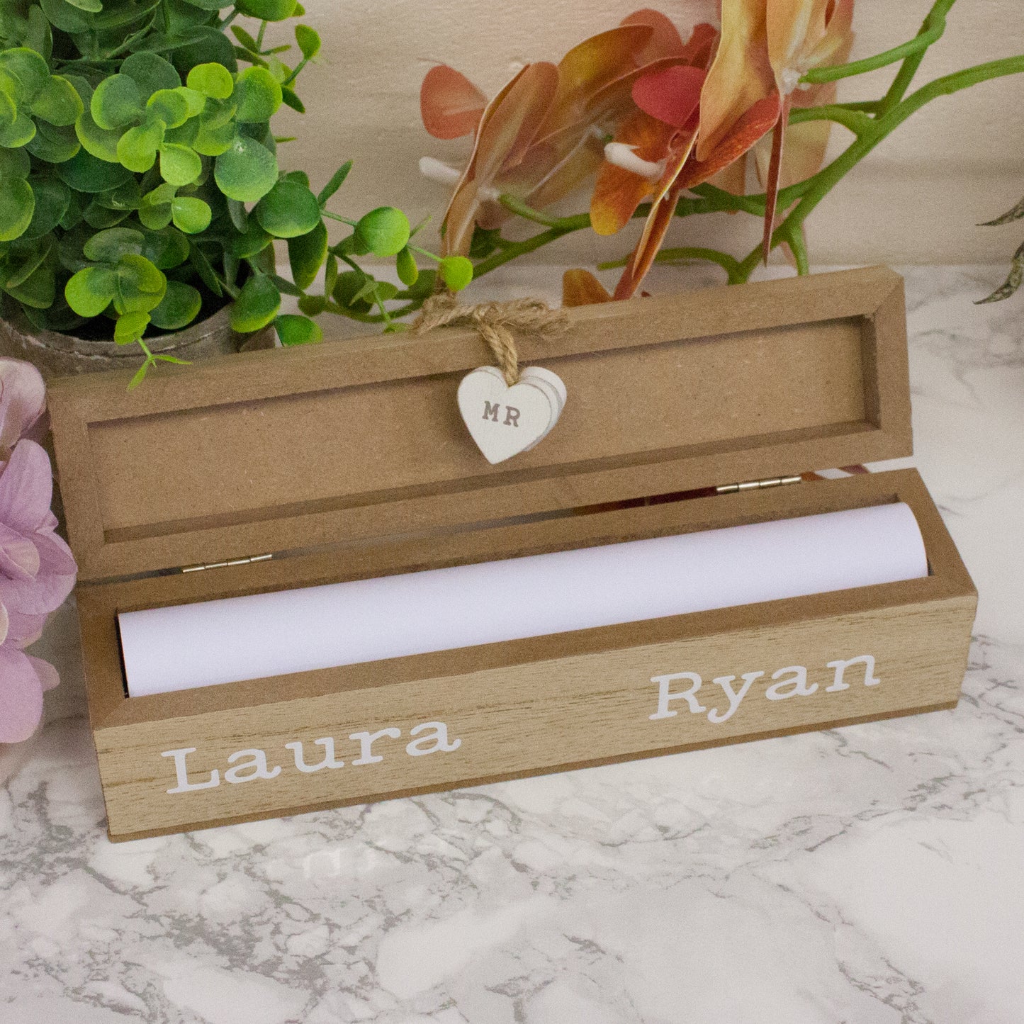 Personalised Wedding Certificate Box – Keepsake Gift - Always Looking Good -