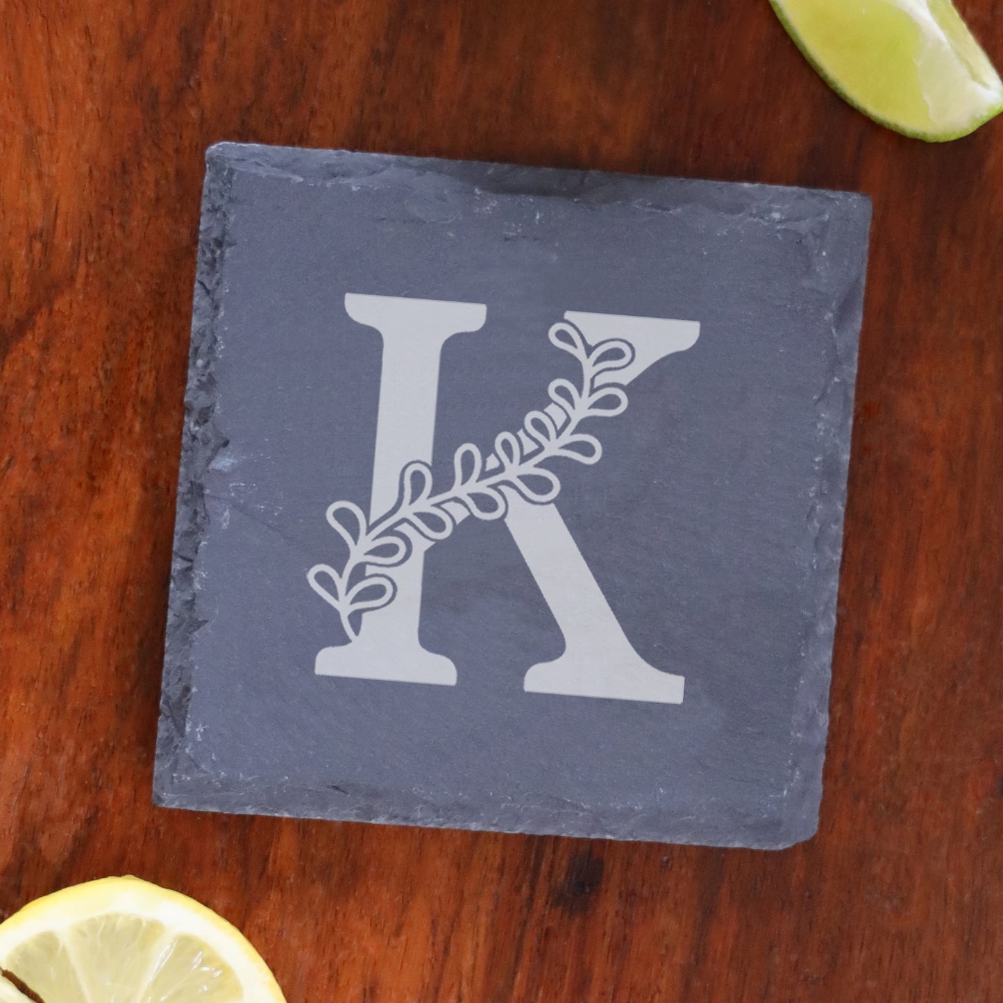 Personalised Engraved Monogram Initial Design Wine Glass and/or Coaster Gift - Always Looking Good -