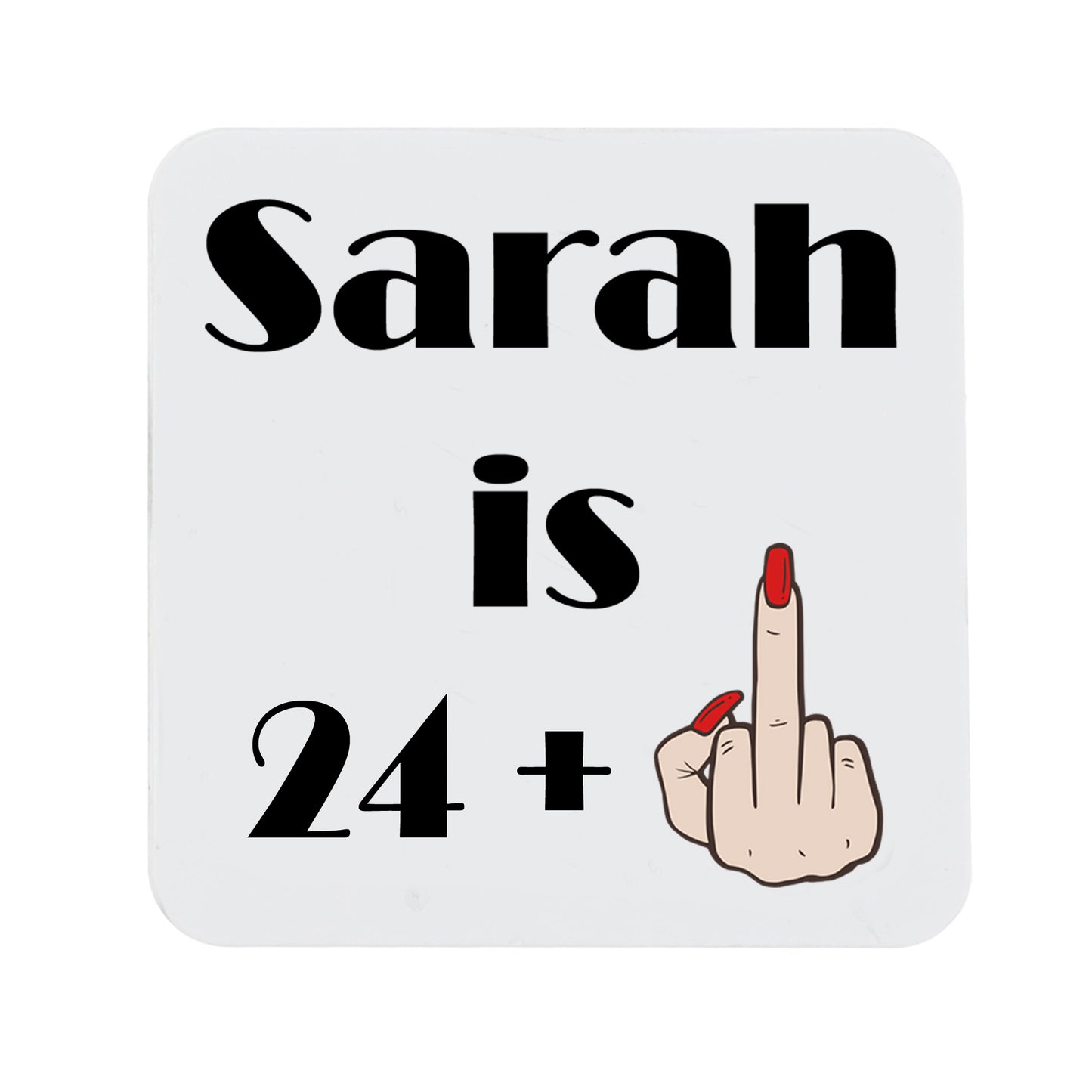 Personalised Age + Middle Finger Birthday Mug Gift Set - Always Looking Good -