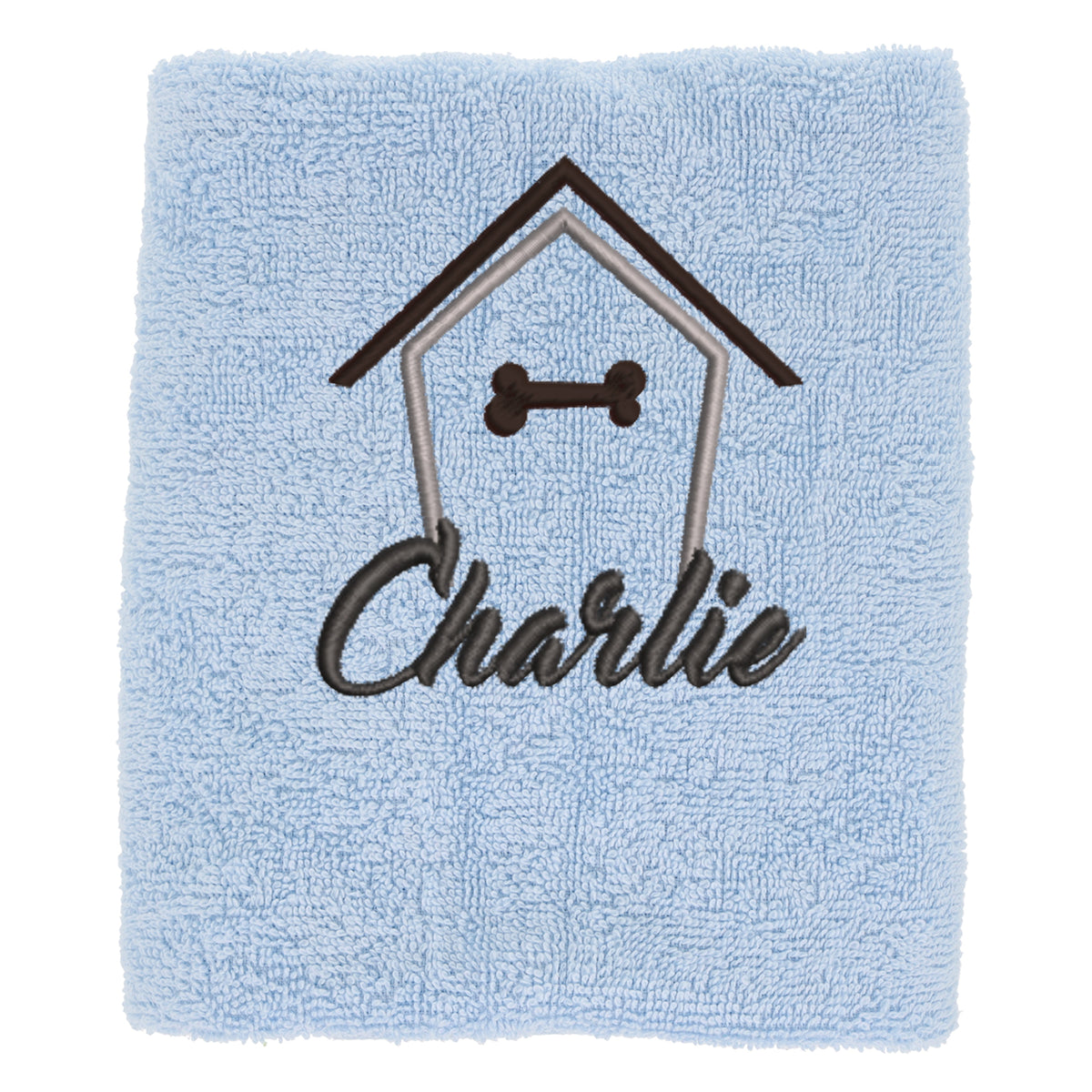 Personalised Dog Towel Pet's Name Embroidered - Always Looking Good -