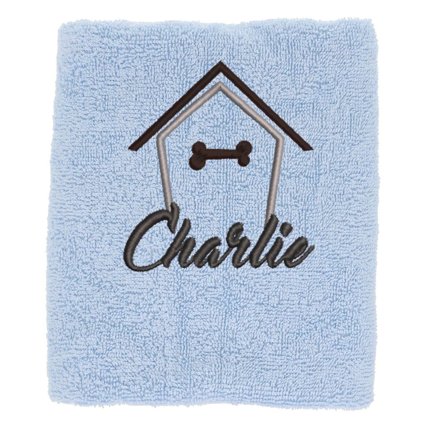 Personalised Dog Towel Pet's Name Embroidered - Always Looking Good -