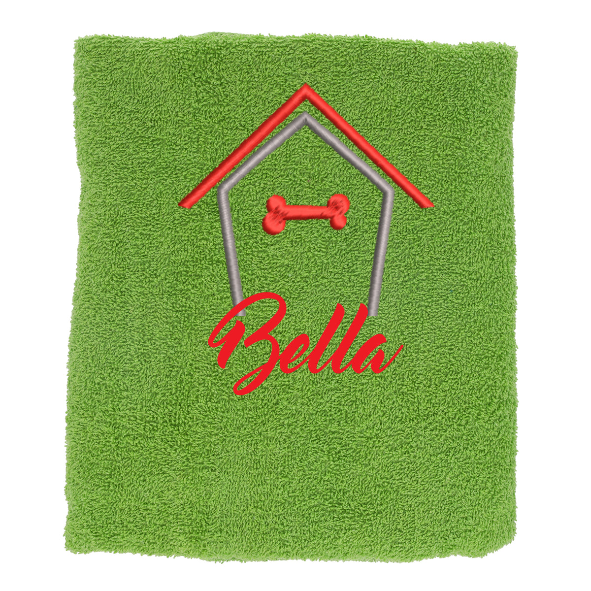 Personalised Dog Towel Pet's Name Embroidered - Always Looking Good -