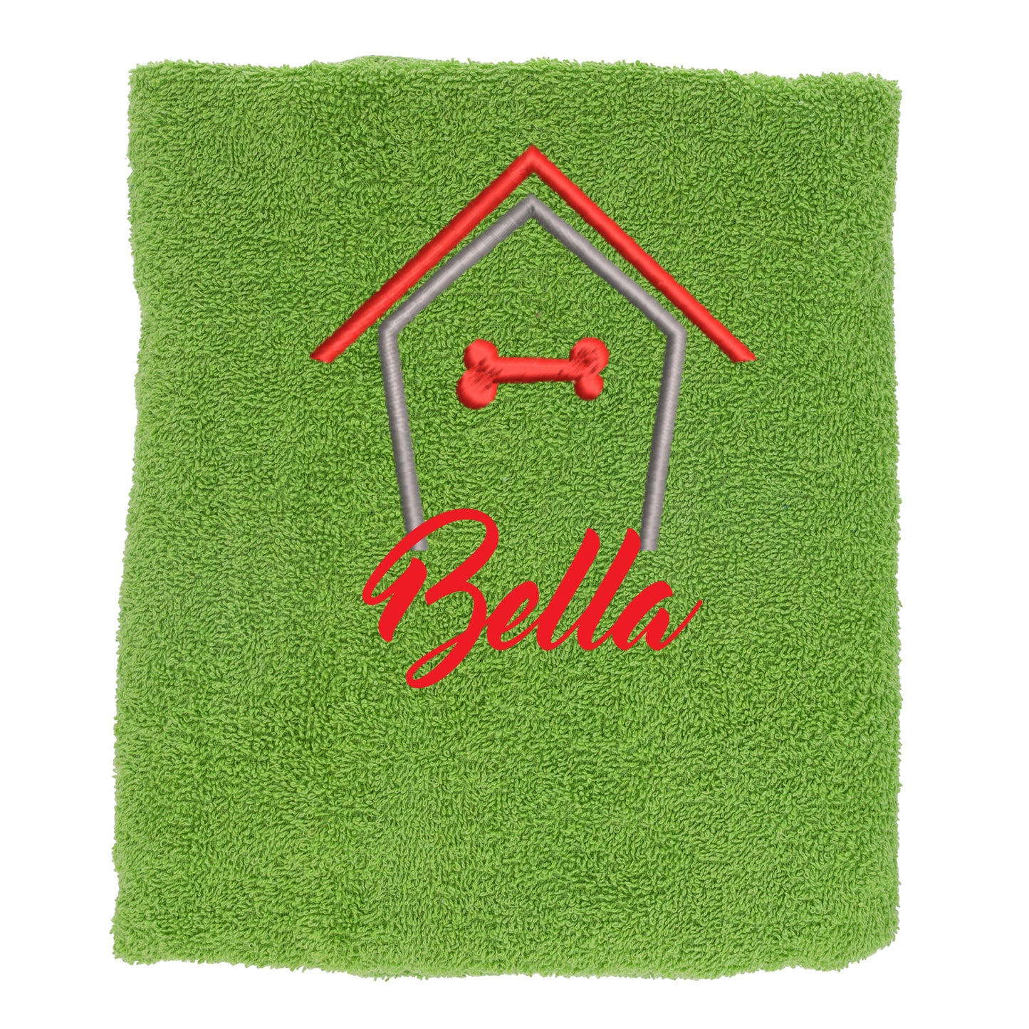 Personalised Dog Towel Pet's Name Embroidered - Always Looking Good -