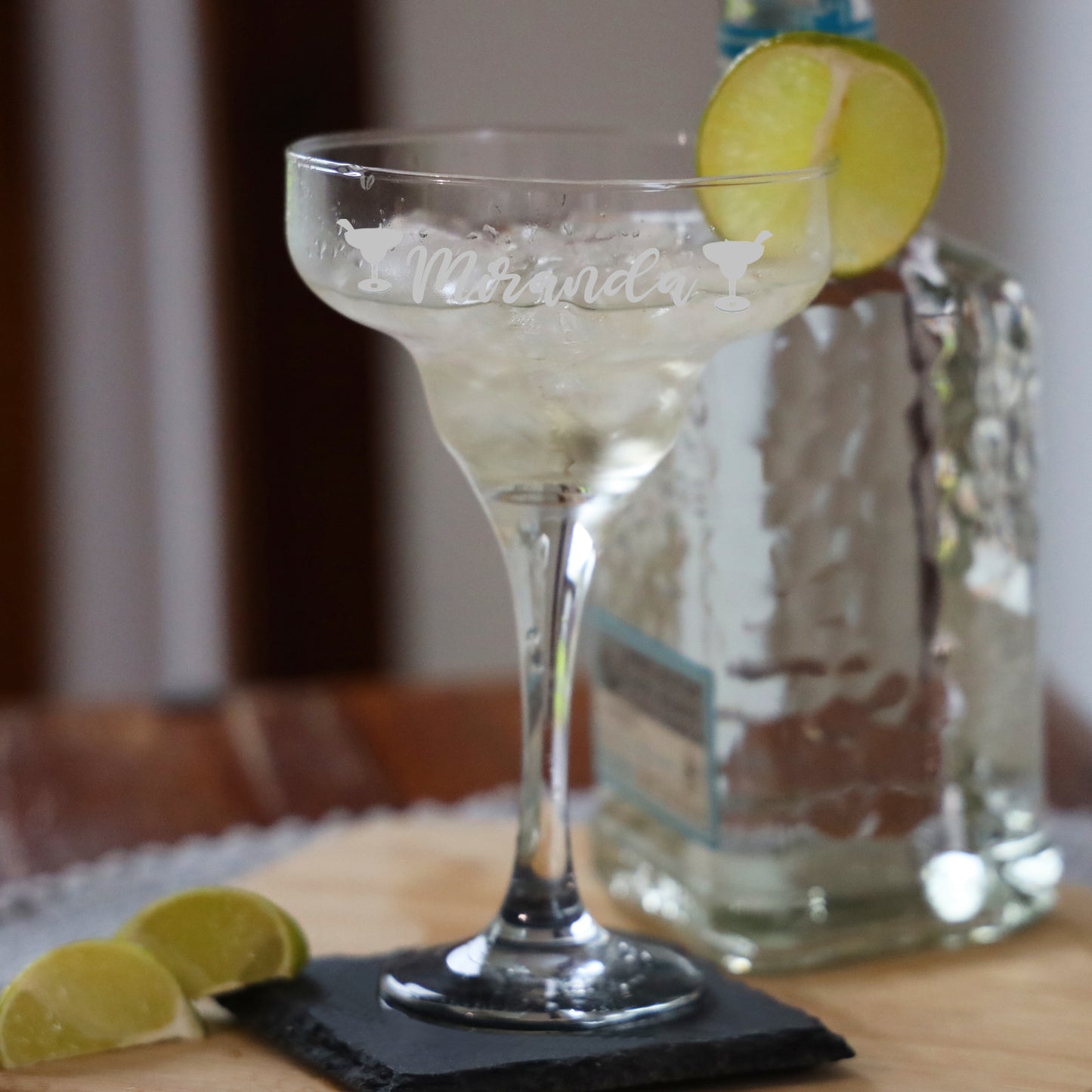 Personalised Cocktail Occasion Filled Engraved Margarita Glass - Always Looking Good -