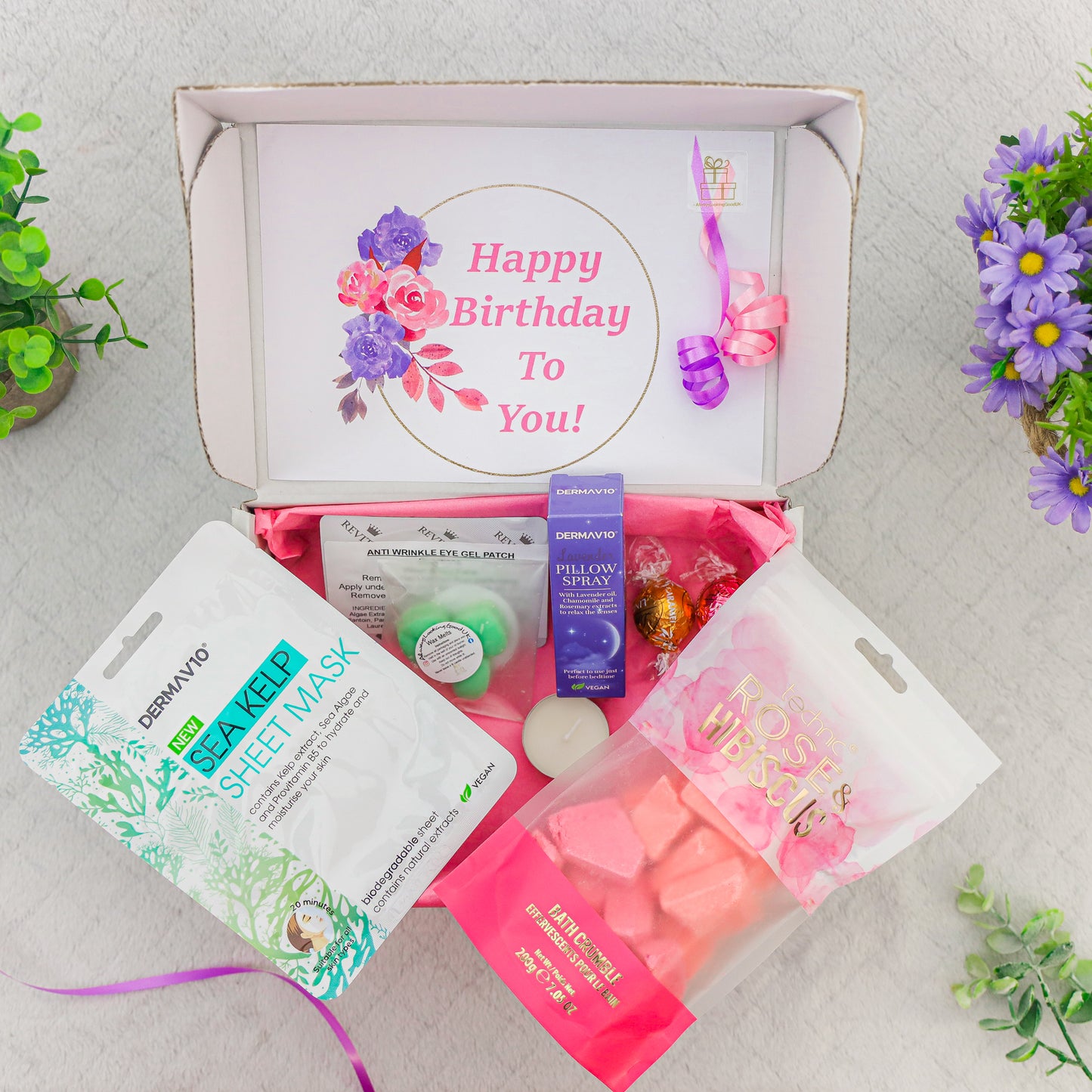 Medium Bath Crumble And Spa Gift Box With Hand Written Gift Card
- Always Looking Good -