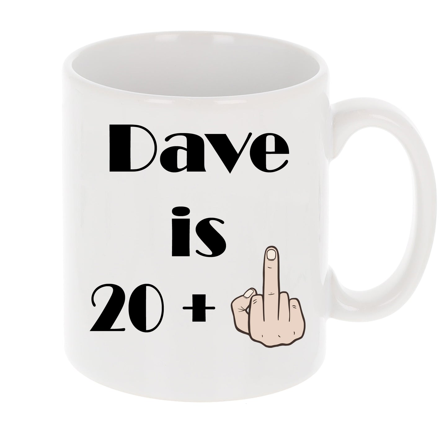 Personalised Age + Middle Finger Birthday Mug Gift Set - Always Looking Good -