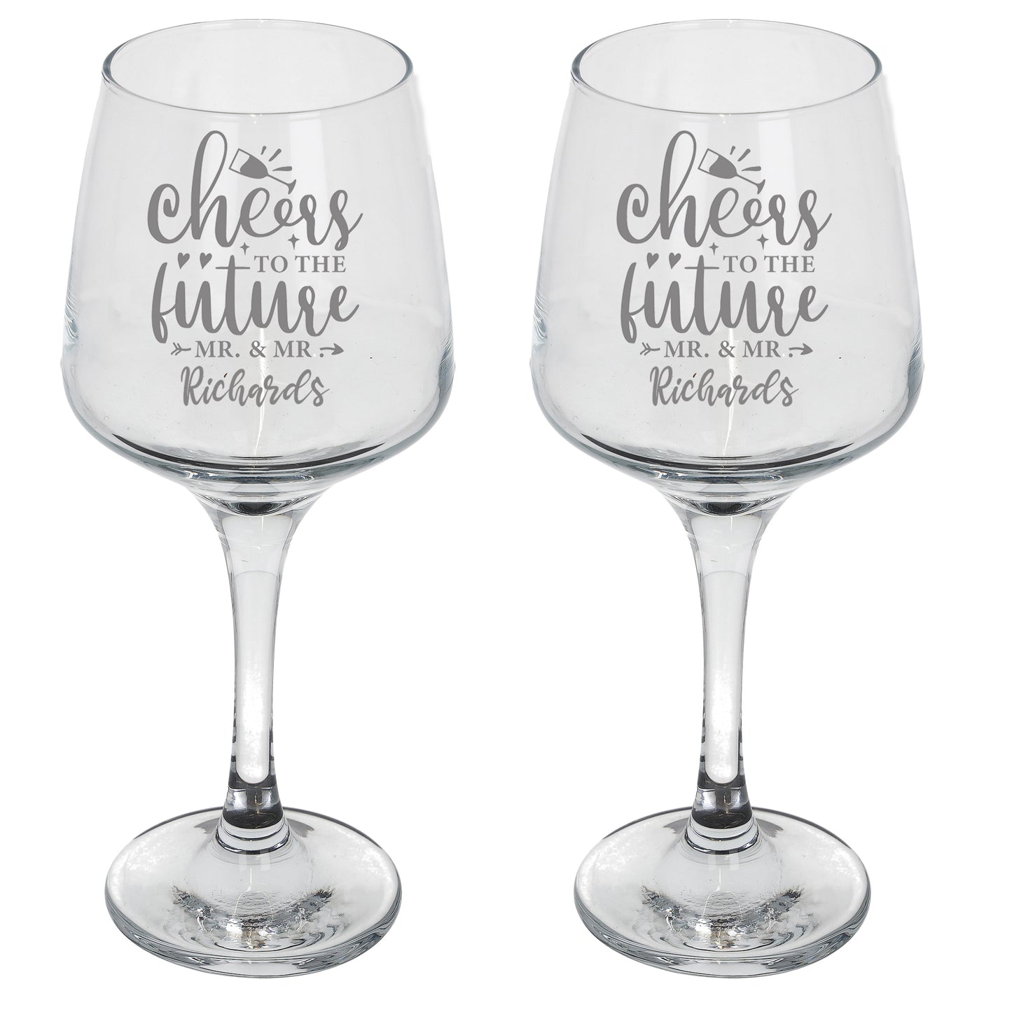 Personalised Engraved Engagement Wine and/or Beer Glass Set - Always Looking Good -
