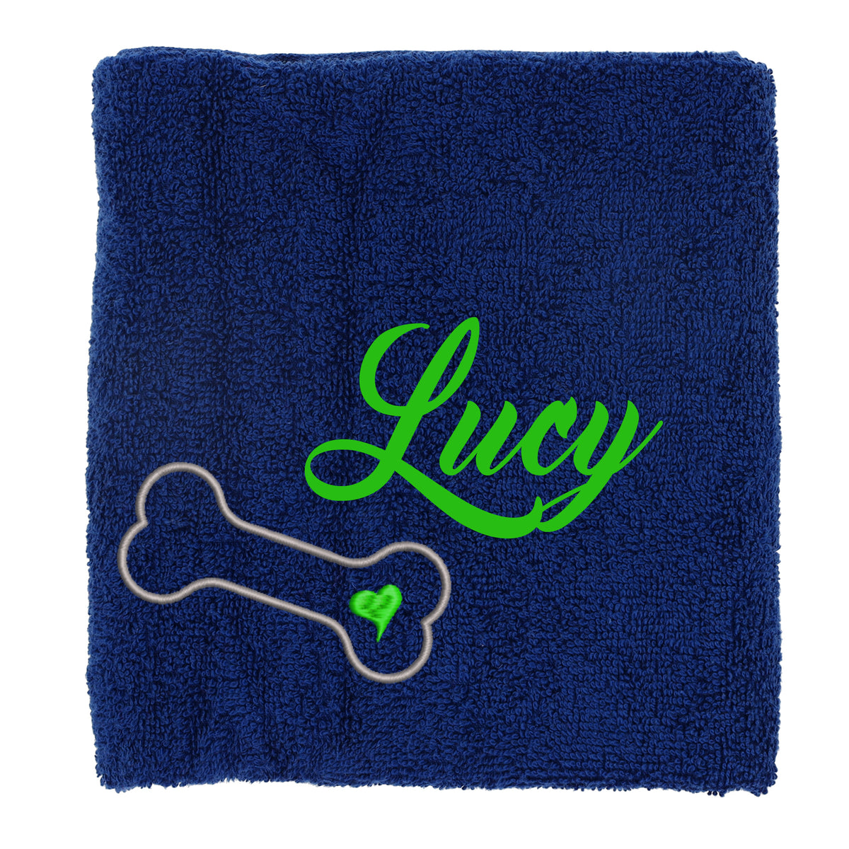 Personalised Dog Towel Pet's Name Embroidered - Always Looking Good -