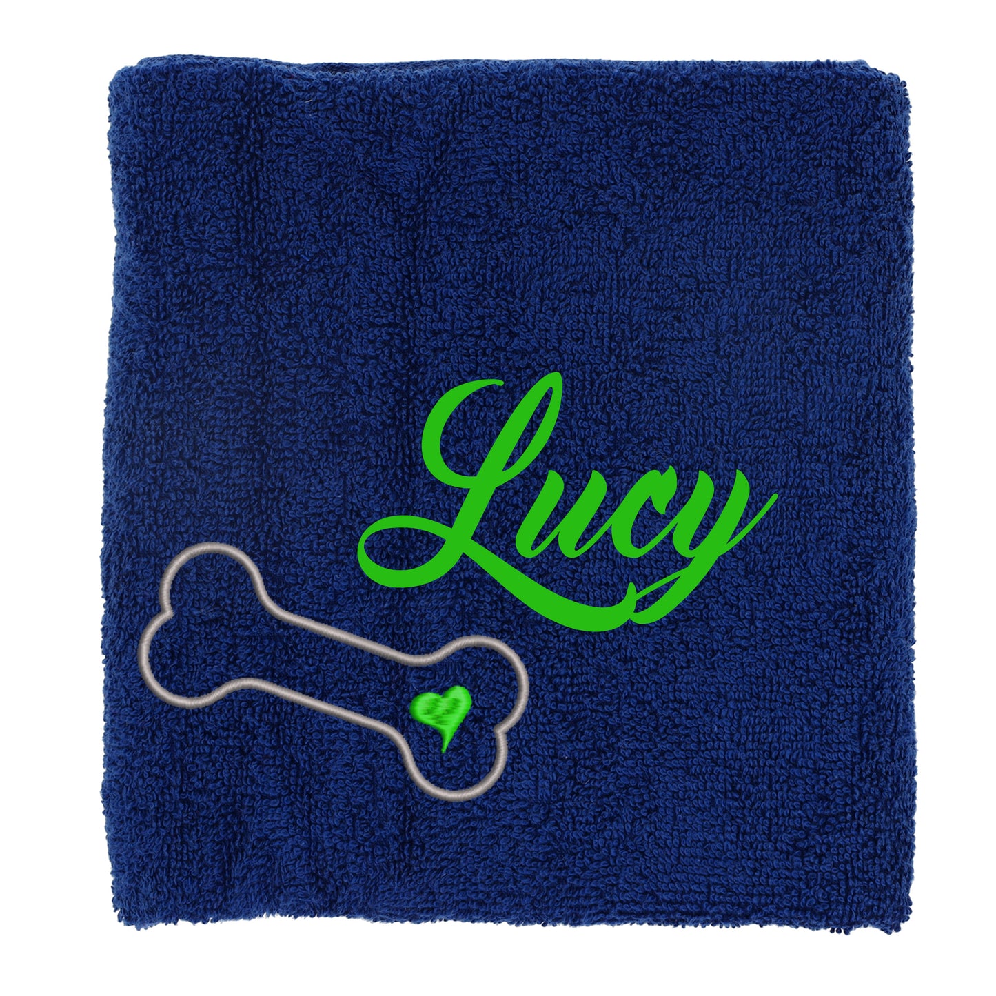Personalised Dog Towel Pet's Name Embroidered - Always Looking Good -