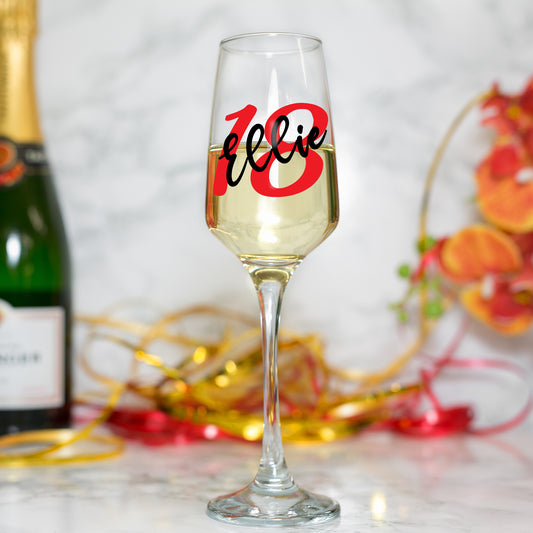 Personalised 18th Birthday Ice Bucket and Glass Gift with Name  - Always Looking Good -