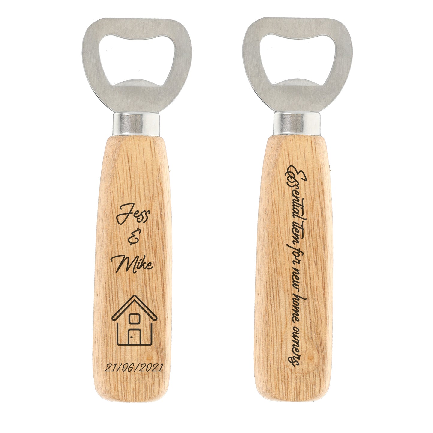 Personalised Engraved Wooden Bottle Opener New Home Gift - Always Looking Good -