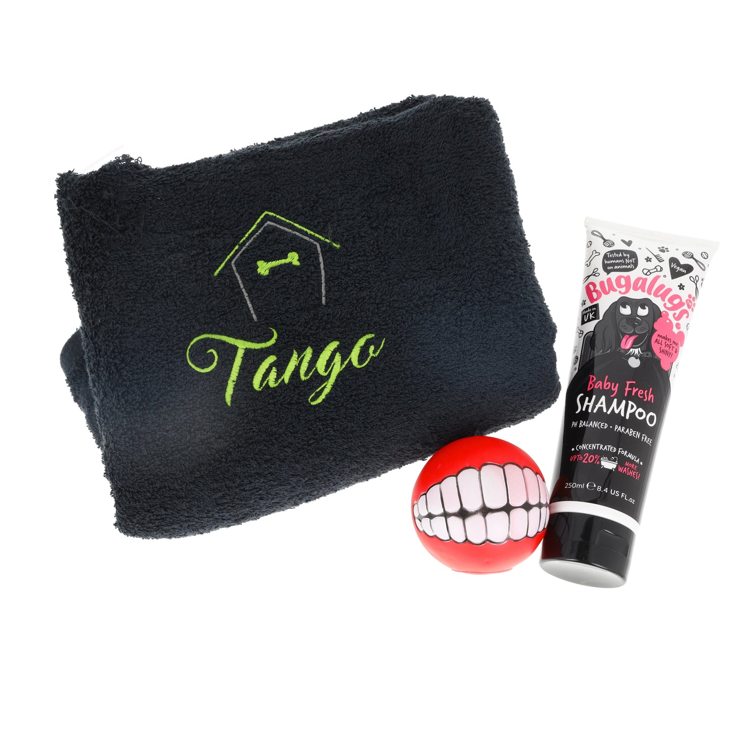 Personalised Embroidered Dog Towel Hamper | New Puppy Gift | Dog Birthday Hamper - Always Looking Good -