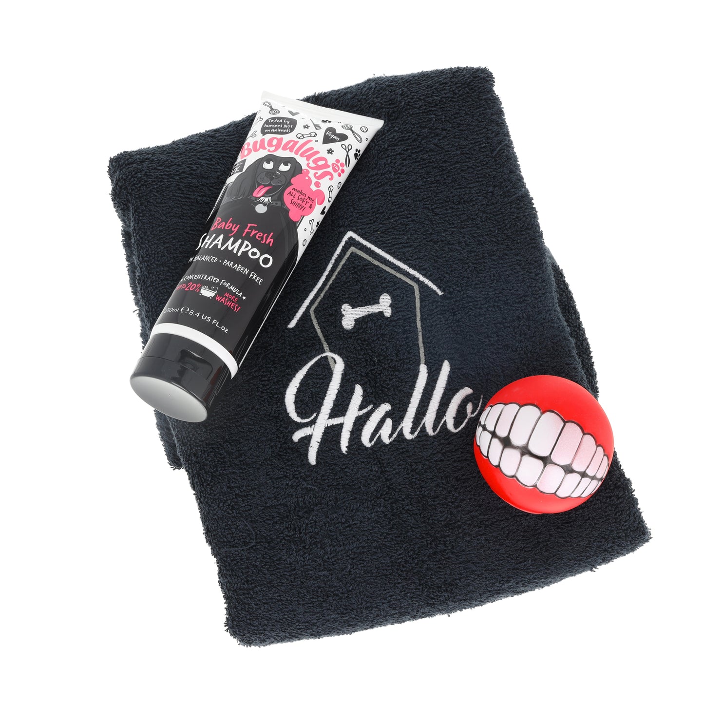 Personalised Embroidered Dog Towel Hamper | New Puppy Gift | Dog Birthday Hamper - Always Looking Good -