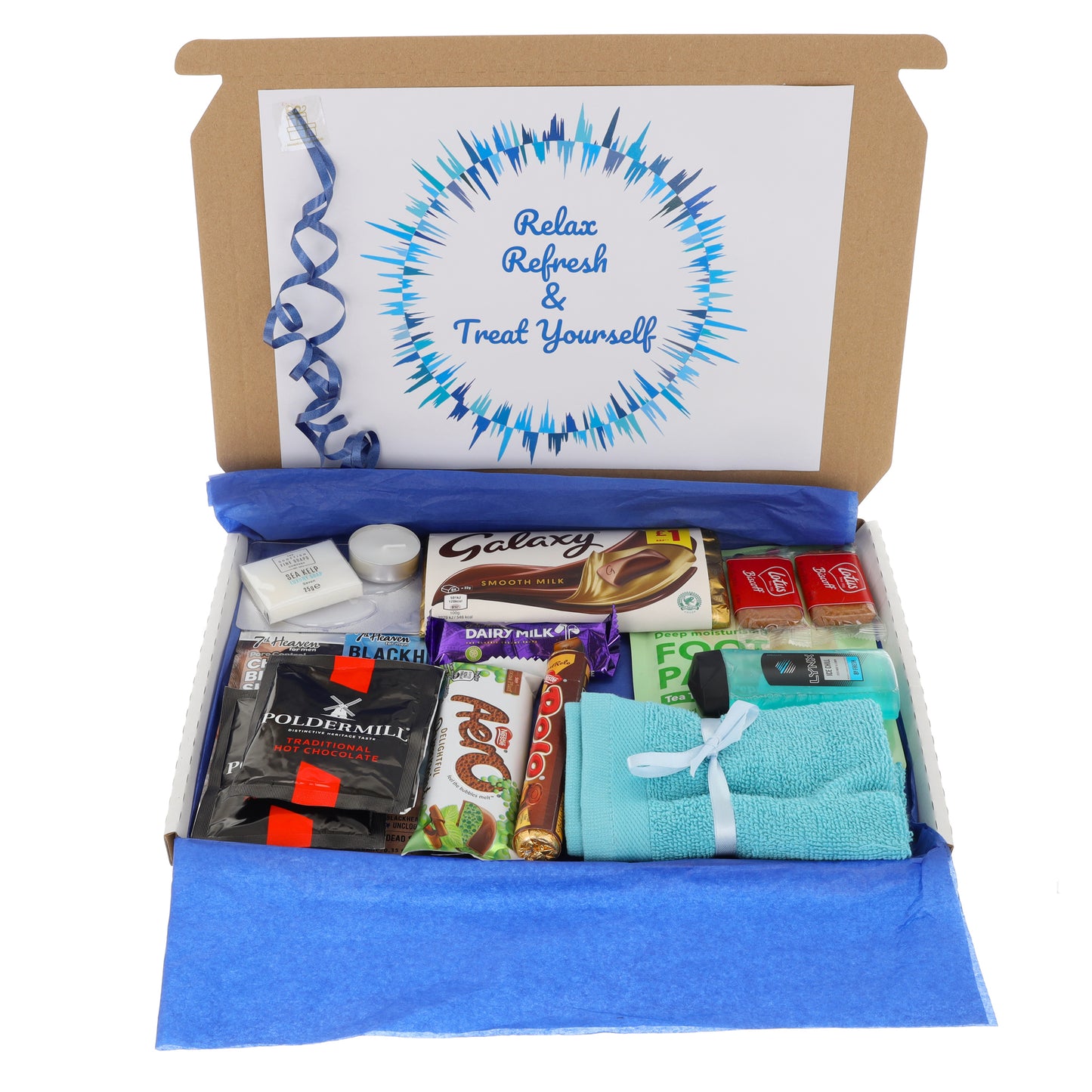 Mens Large Treat Pamper Gift Box with Hot Drink
- Always Looking Good -
