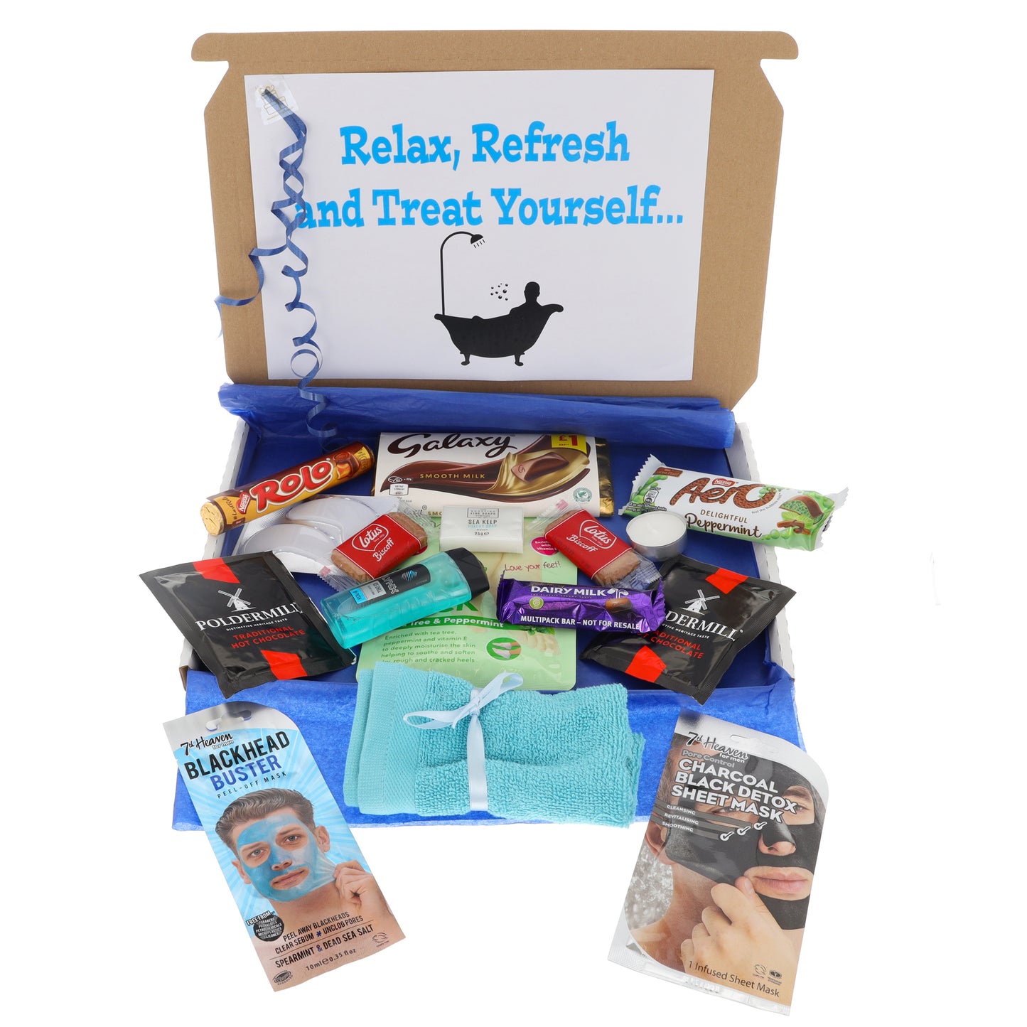 Mens Large Treat Pamper Gift Box with Hot Drink
- Always Looking Good -
