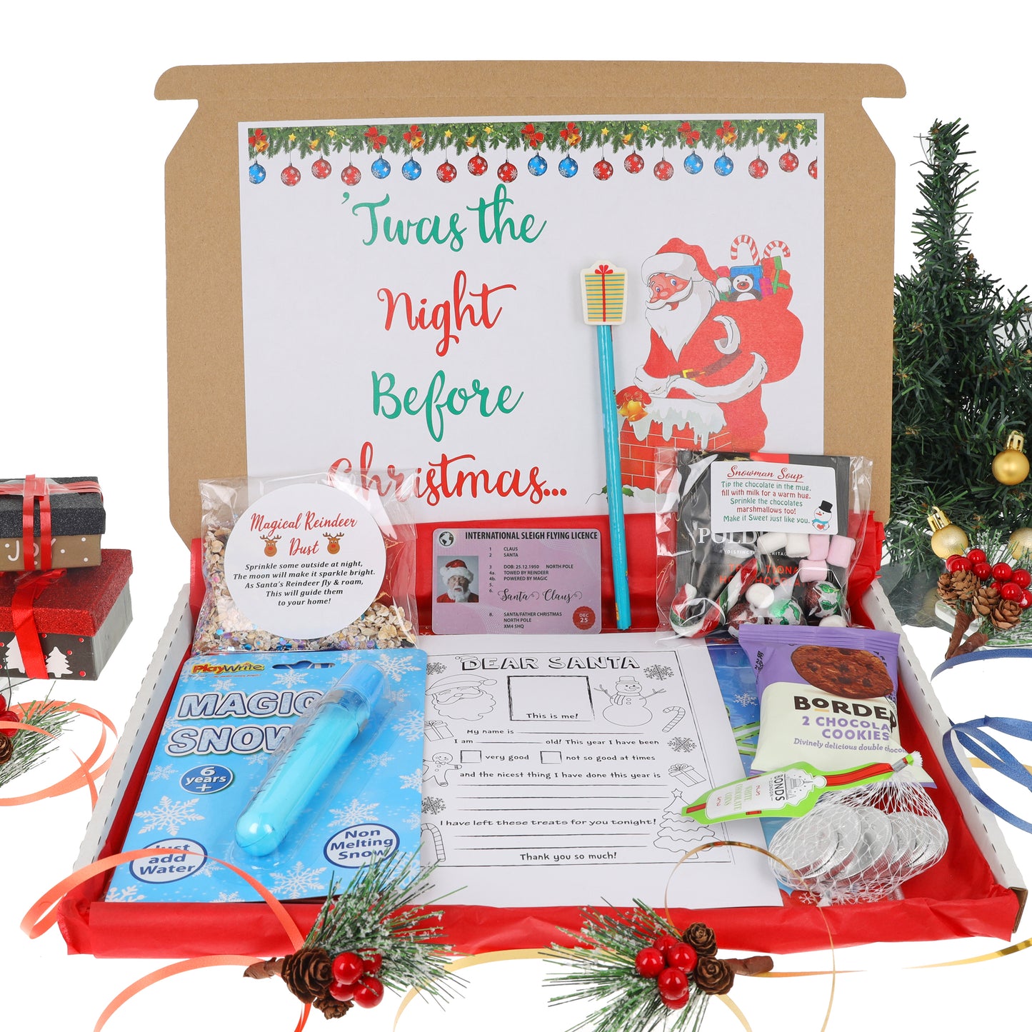 Christmas Eve 'Preparation for Santa & Parents' Activity Filled Gift Box - Always Looking Good -