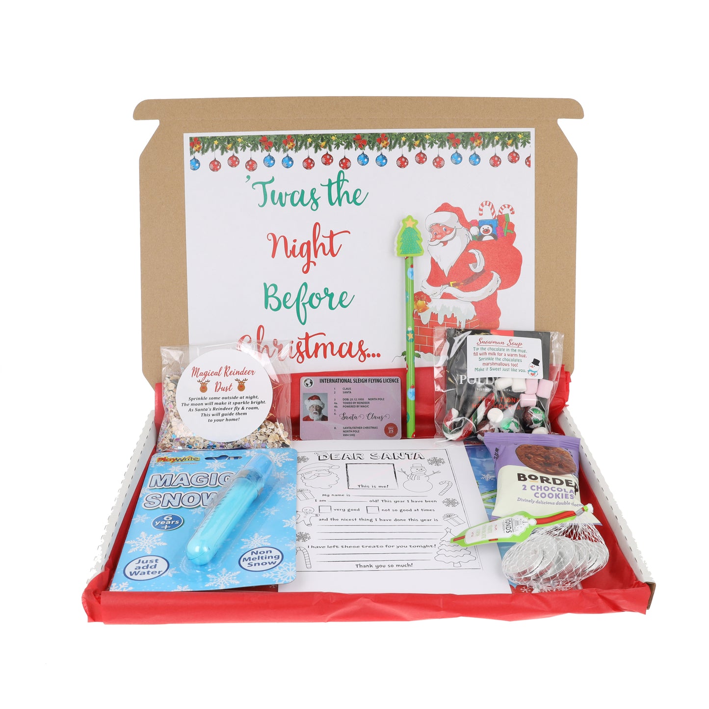 Christmas Eve 'Preparation for Santa & Parents' Activity Filled Gift Box - Always Looking Good -