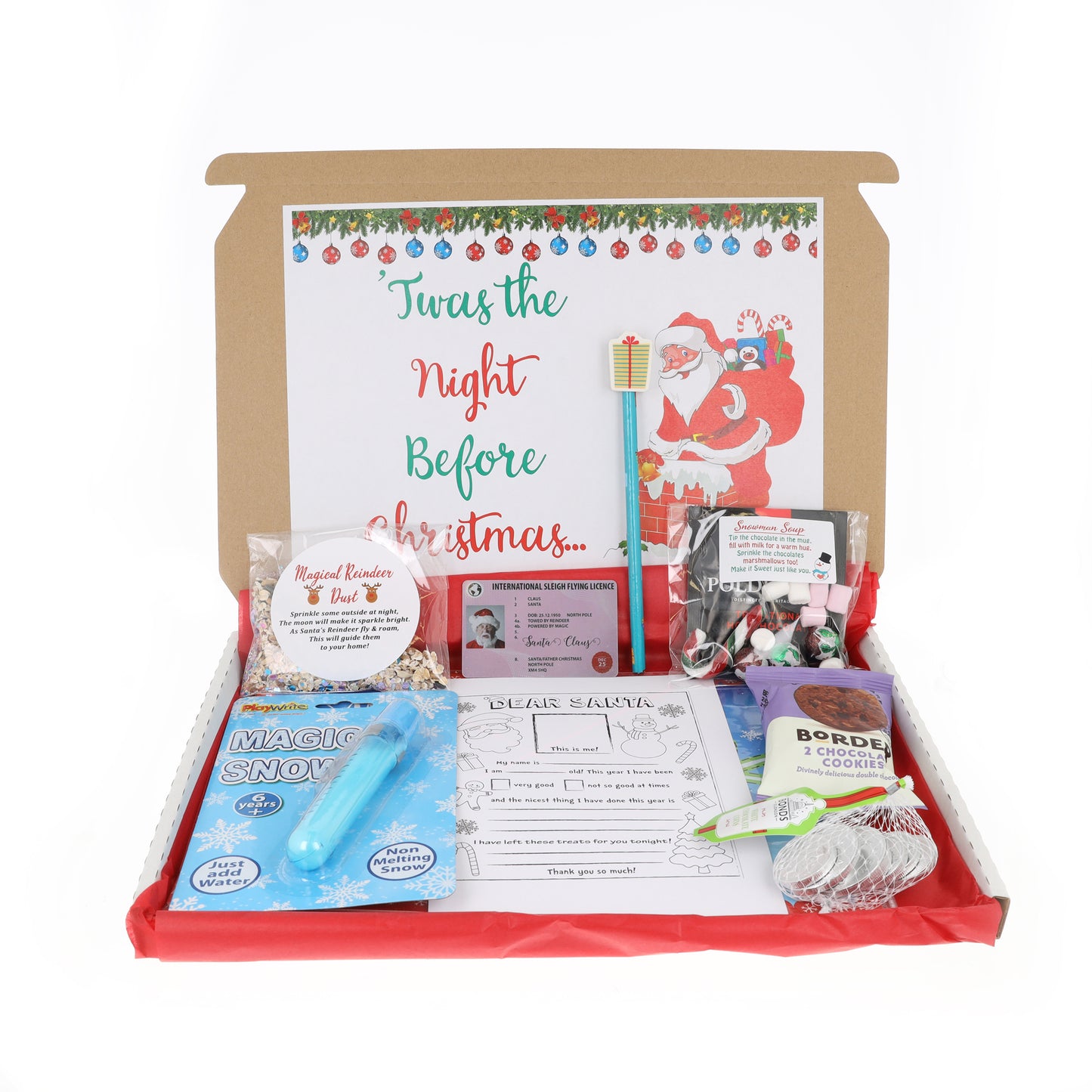 Christmas Eve 'Preparation for Santa & Parents' Activity Filled Gift Box - Always Looking Good -