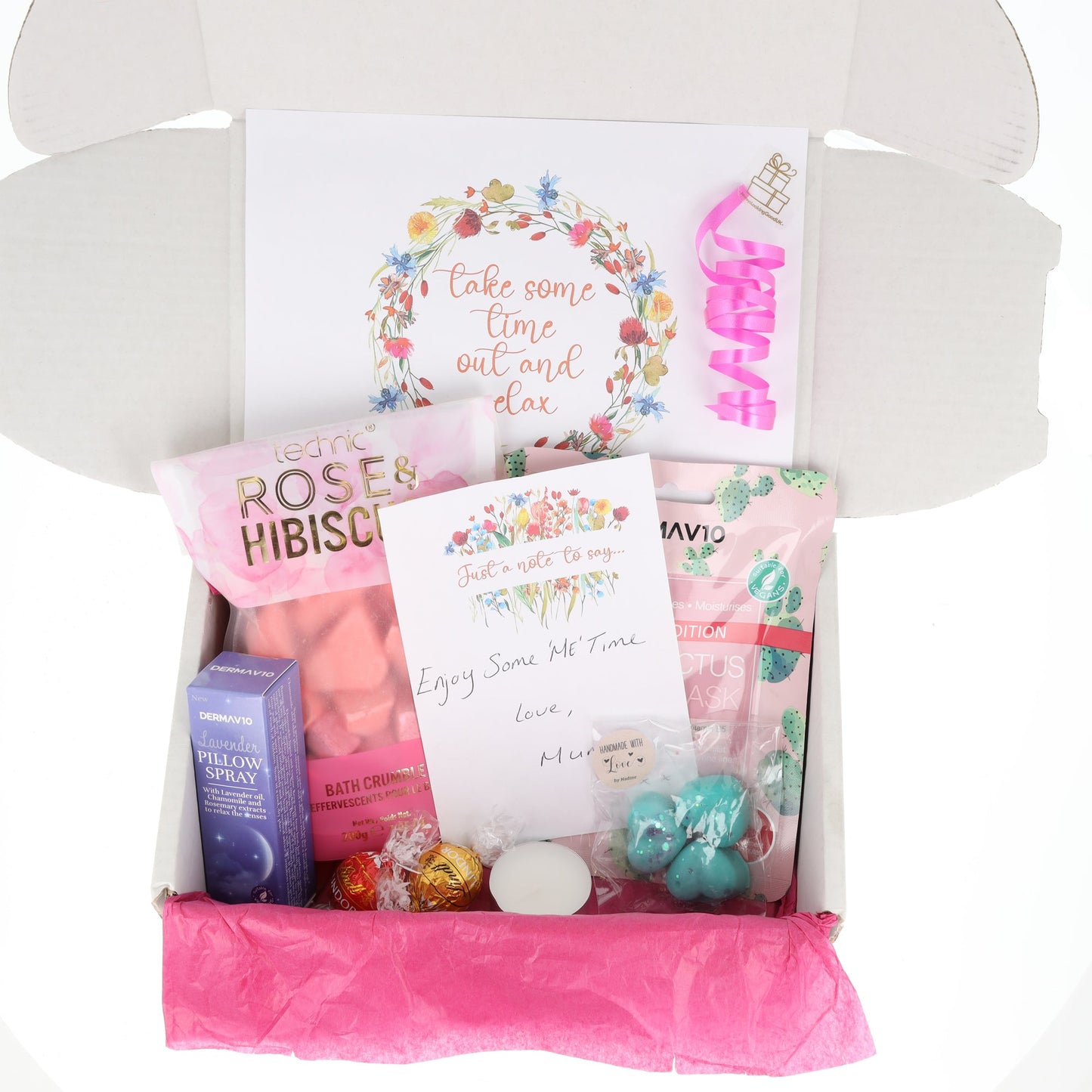 Medium Bath Crumble And Spa Gift Box With Hand Written Gift Card
- Always Looking Good -