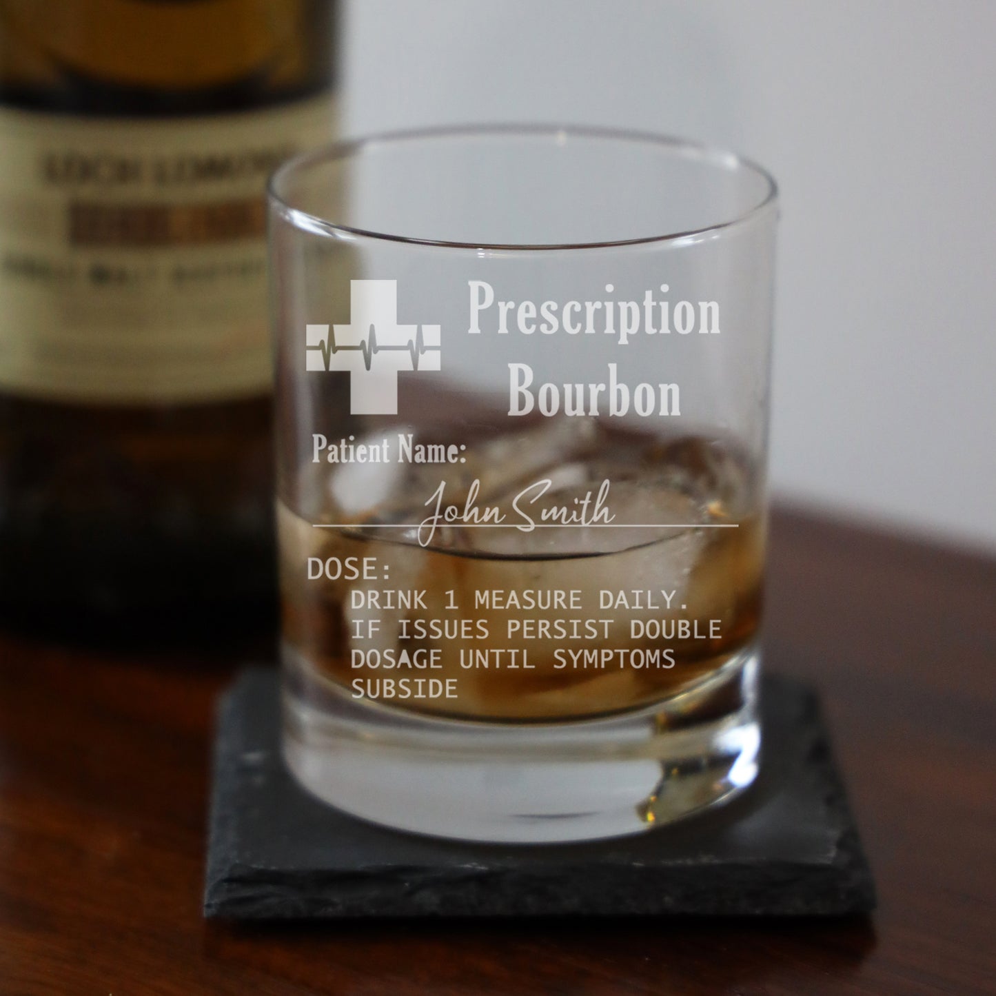 Personalised Engraved ANY GLASS ANY DRINK Prescription Design - Always Looking Good -