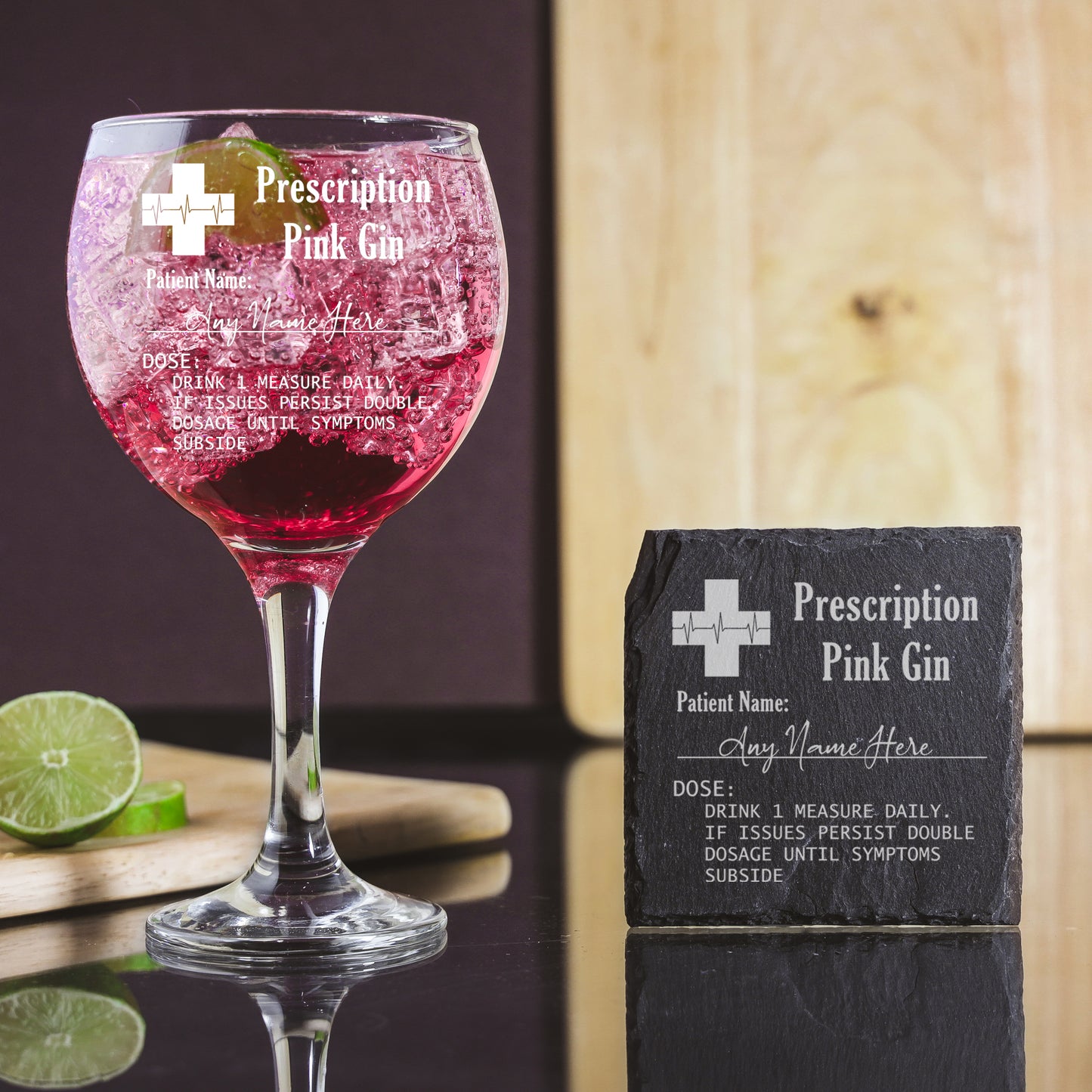Personalised Engraved ANY GLASS ANY DRINK Prescription Design - Always Looking Good -