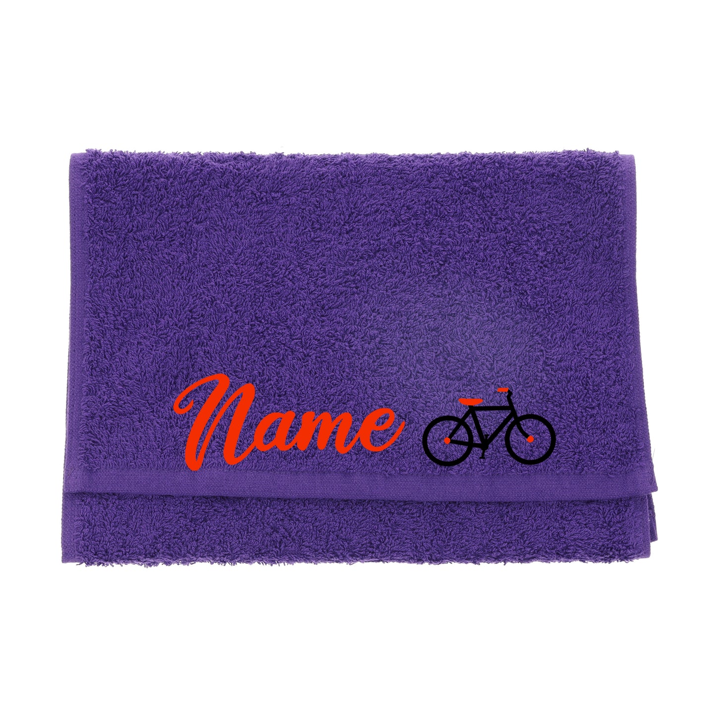 Personalised Embroidered Gym Sweat Sports Towel - Always Looking Good - Purple