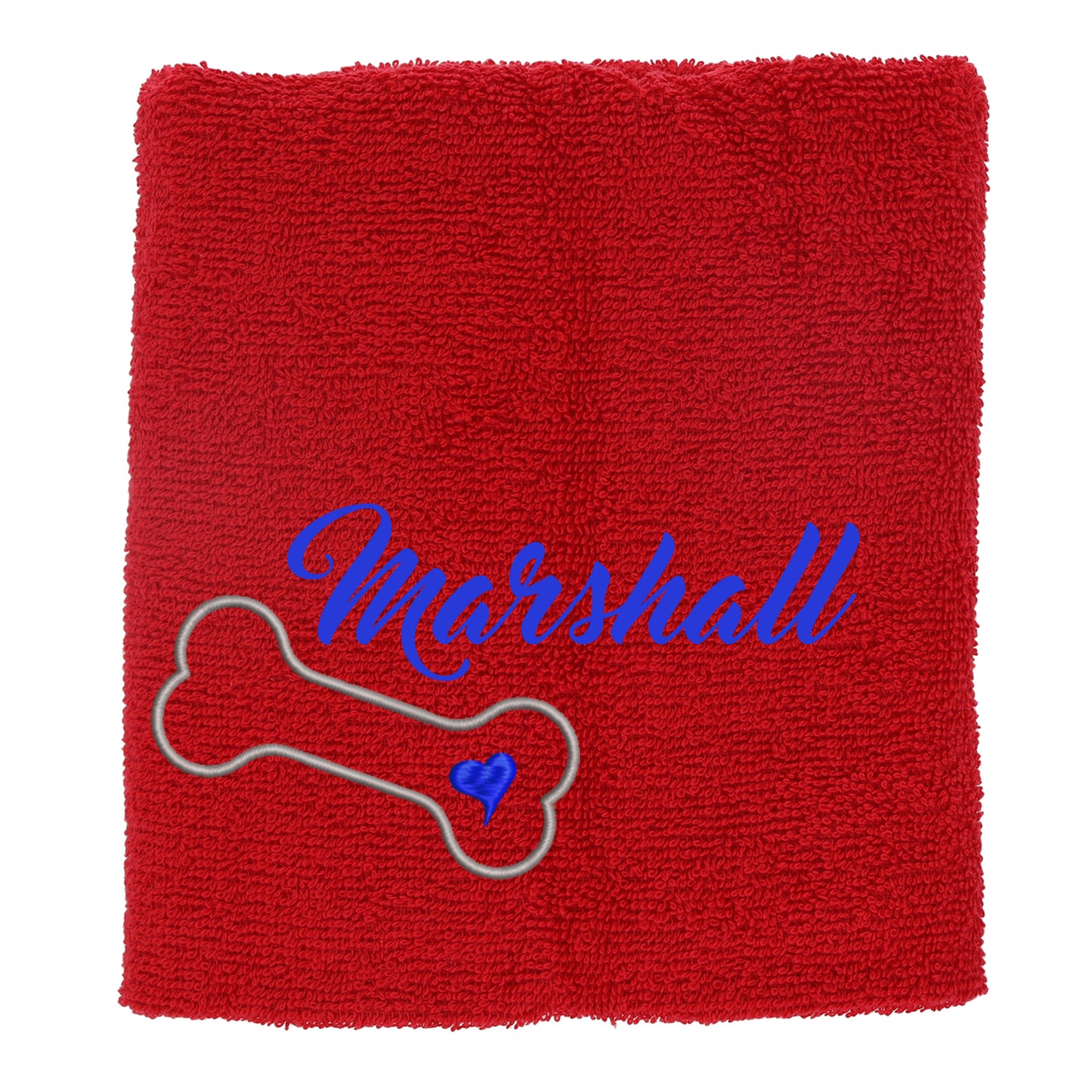 Personalised Dog Towel Pet's Name Embroidered - Always Looking Good -