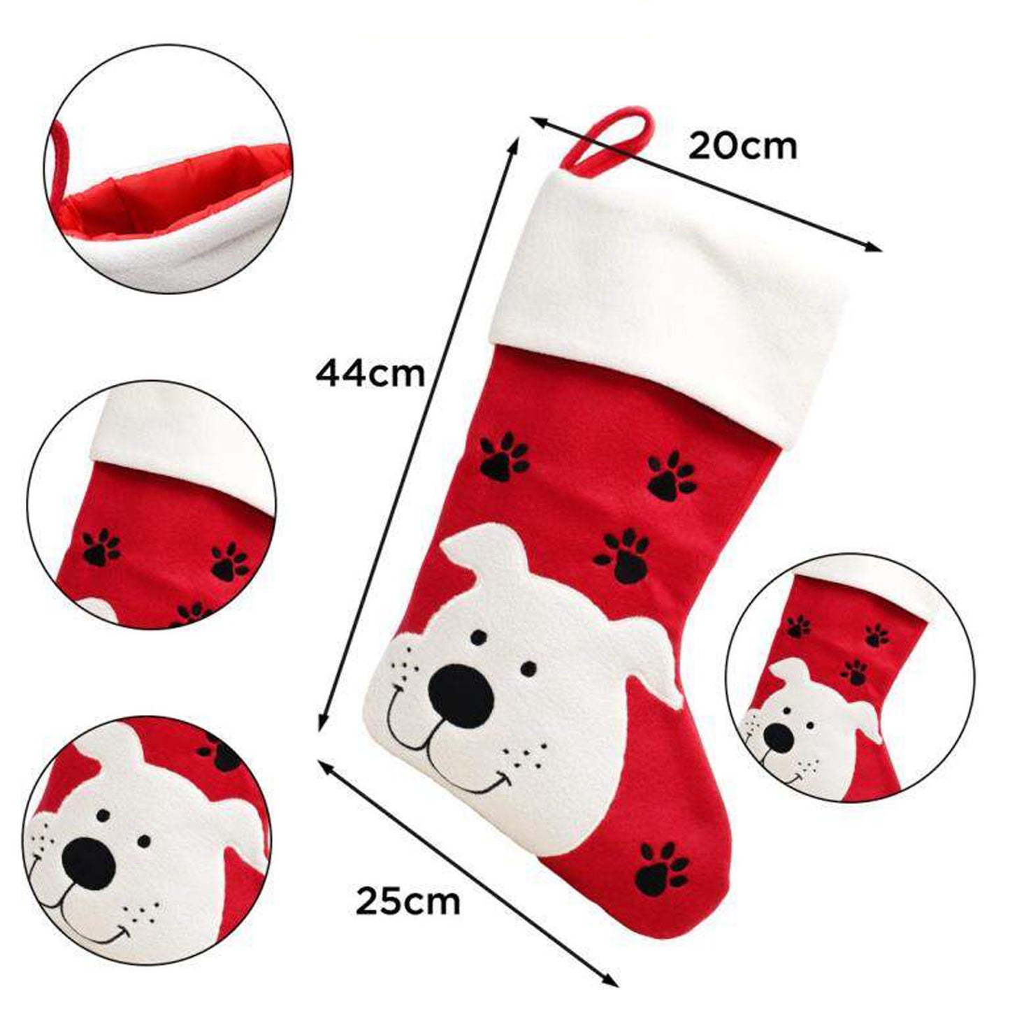 Personalised Embroidered Dog / Cat Christmas Stocking - Always Looking Good -