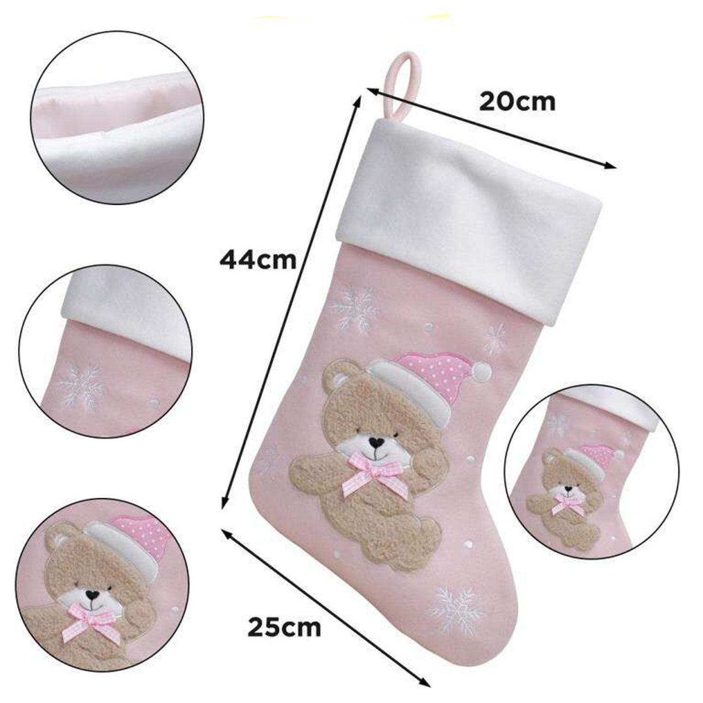 Personalised Baby's 1st Christmas Bear Stocking Sentimental Keepsake - Always Looking Good -