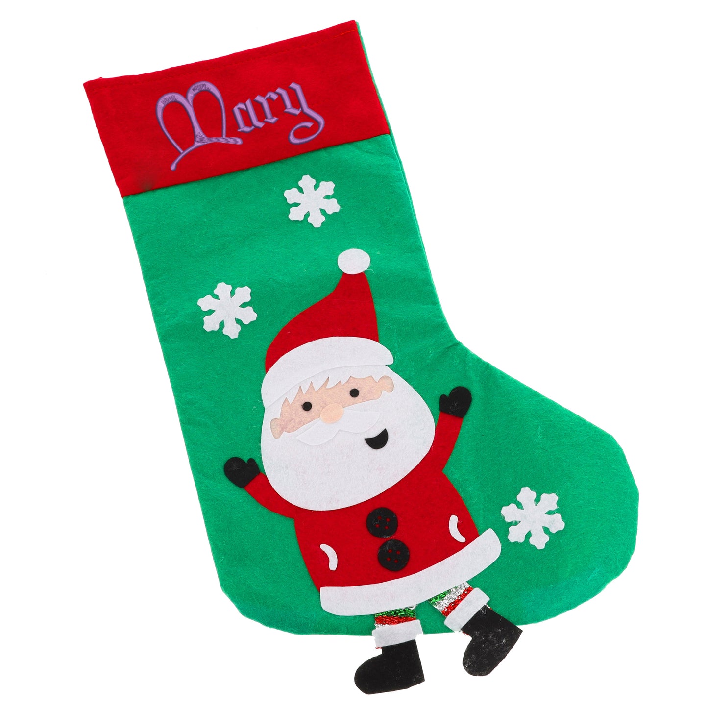 Personalised Embroidered Santa Christmas Stocking and Present Sack Set - Always Looking Good -