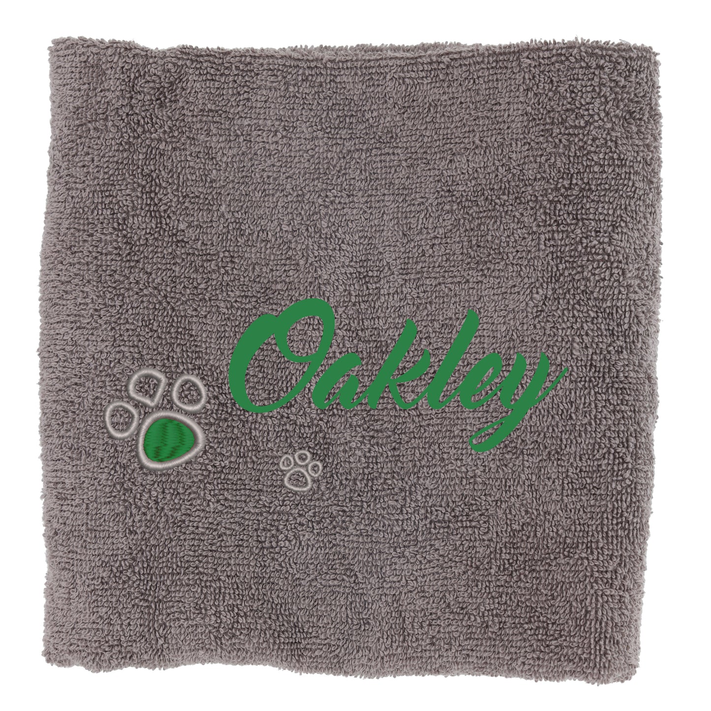 Personalised Dog Towel Pet's Name Embroidered - Always Looking Good -