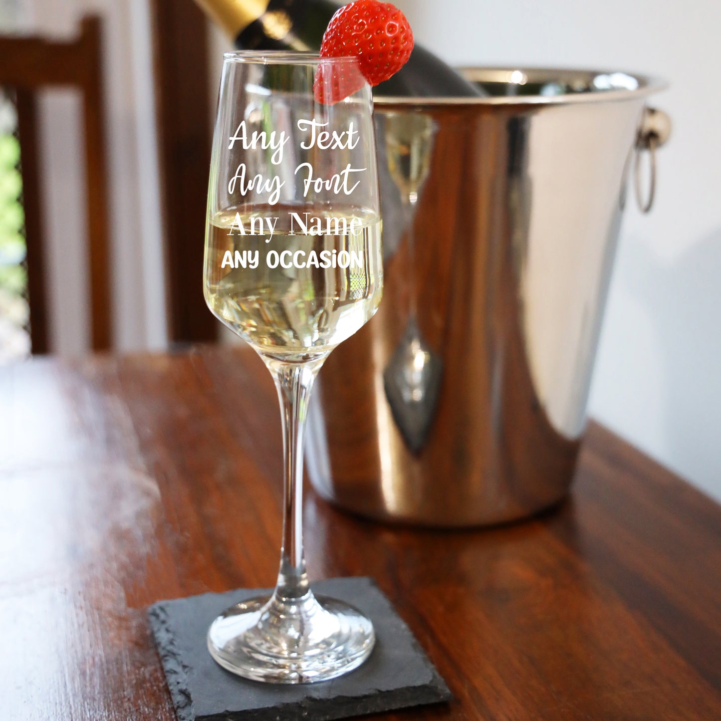 Create Your Own Tallo Personalised Engraved Champagne Flute - Always Looking Good -