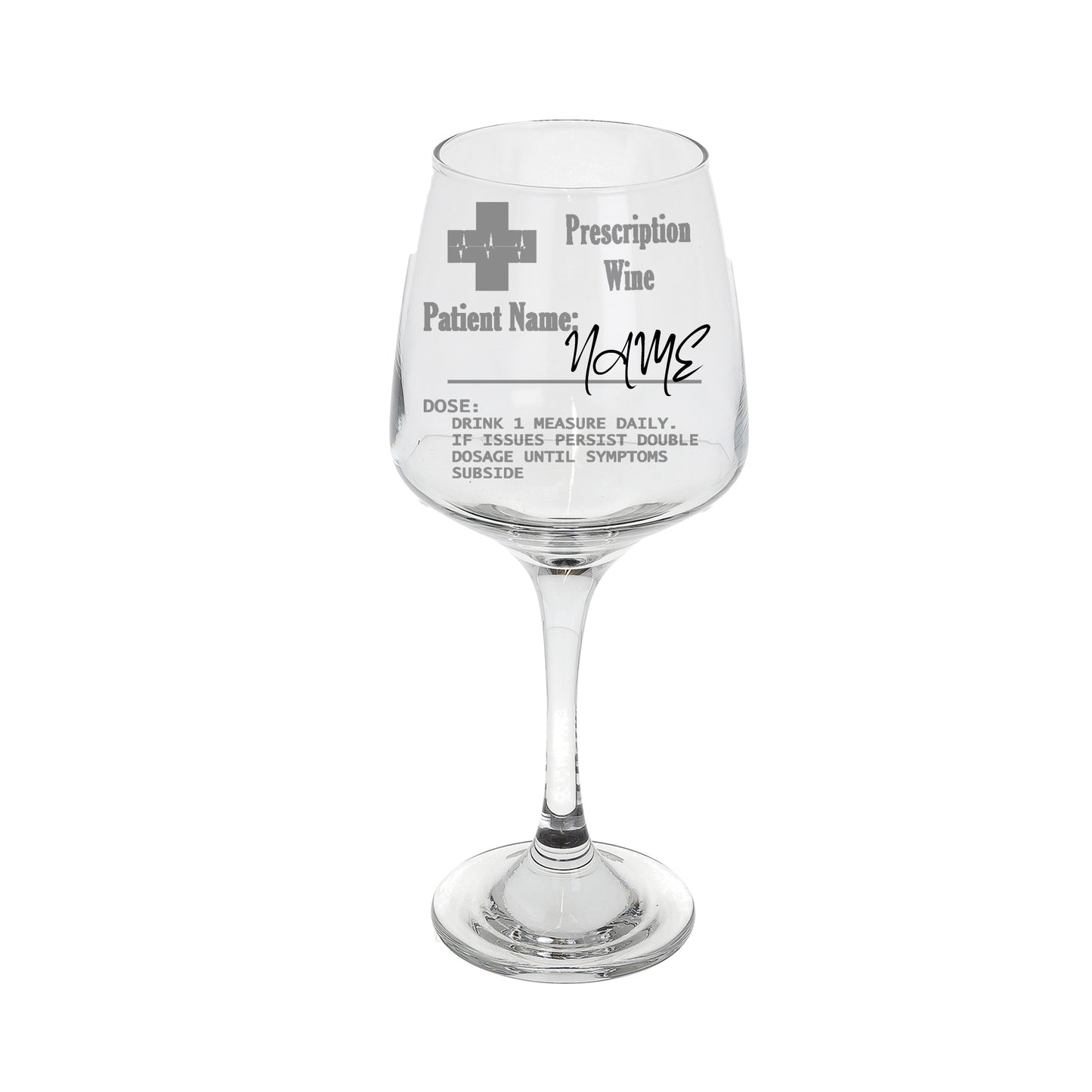 Funny Personalised Engraved Prescription Wine Glass For Wine Lovers - Always Looking Good -