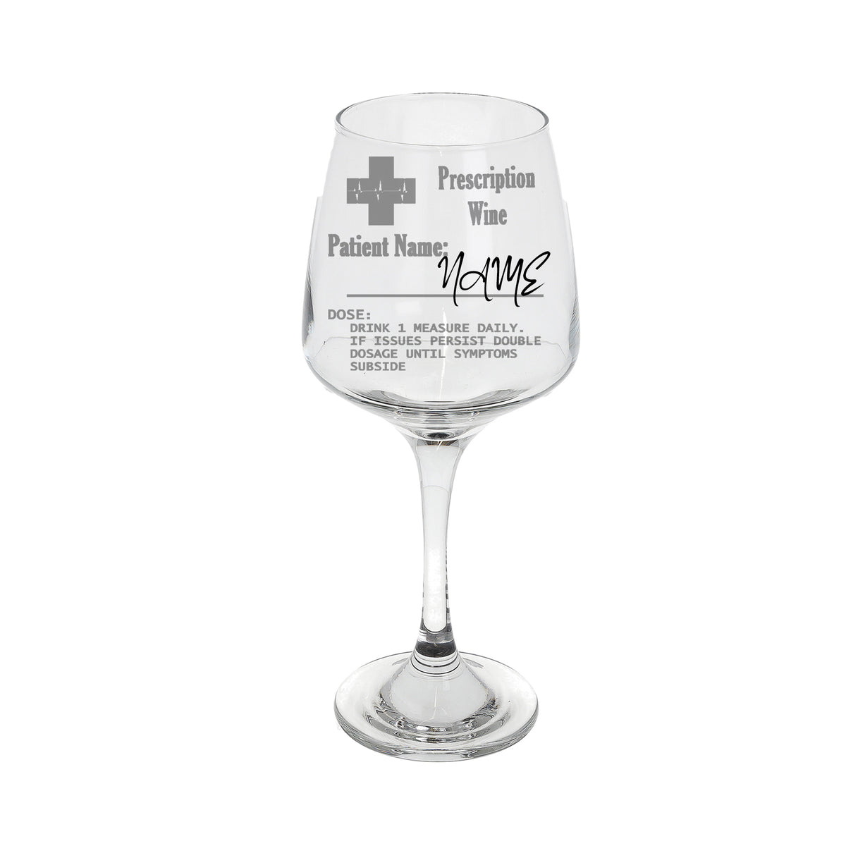 Funny Personalised Engraved Prescription Wine Glass For Wine Lovers - Always Looking Good -