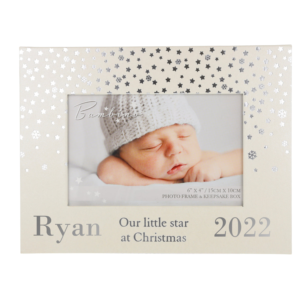 Personalised Christmas Keepsake Memory Baby Box and Photo Frame - Always Looking Good -