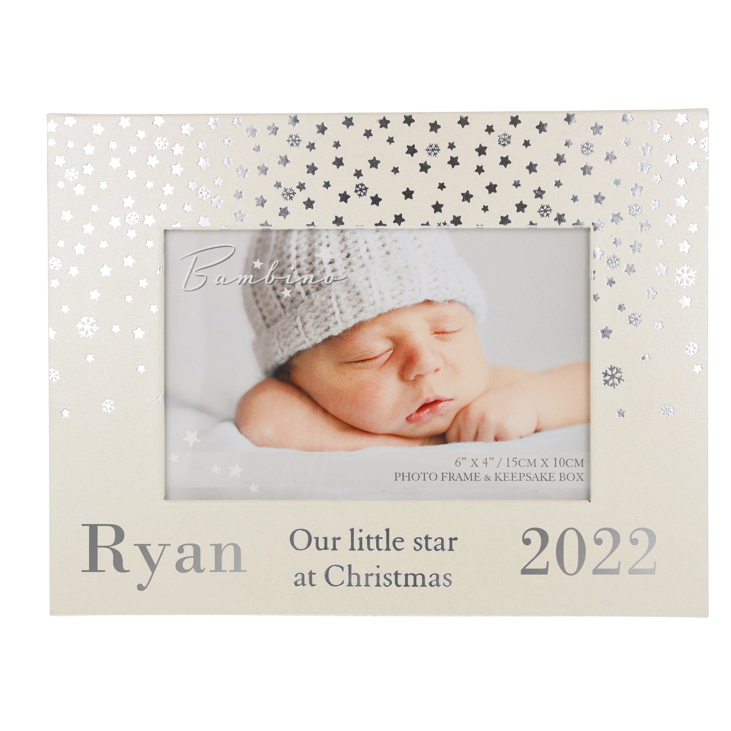 Personalised Christmas Keepsake Memory Baby Box and Photo Frame - Always Looking Good -